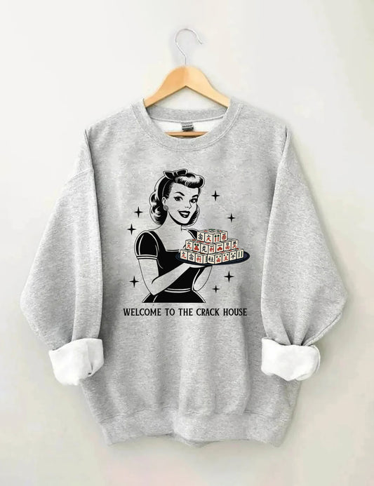 OndineStudios Welcome To The Crack House Mahjong Sweatshirt