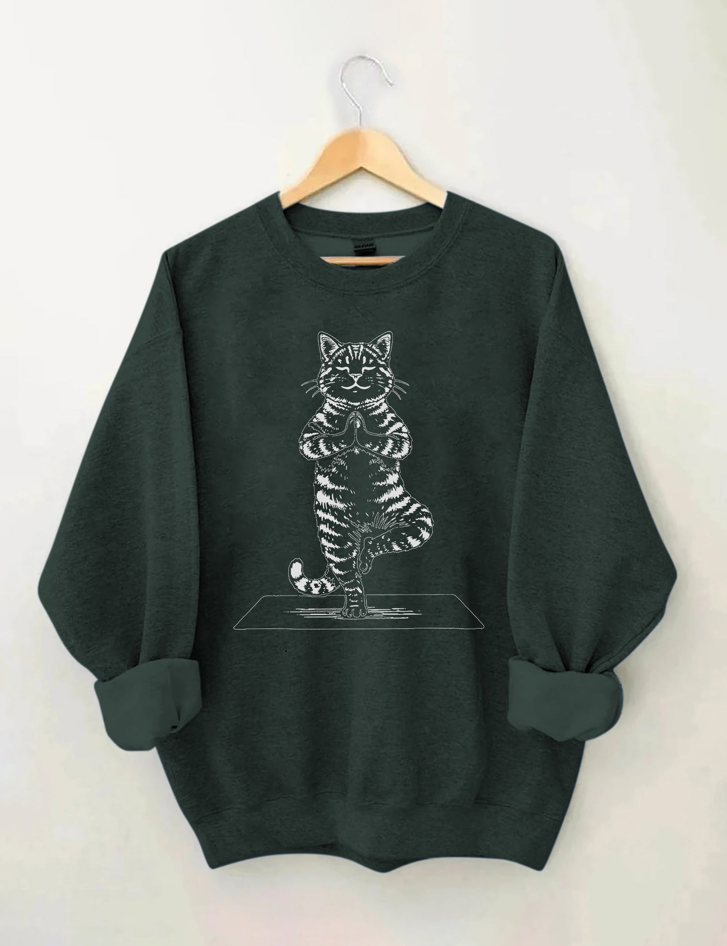 OndineStudios Meditation Yoga Cat Sweatshirt