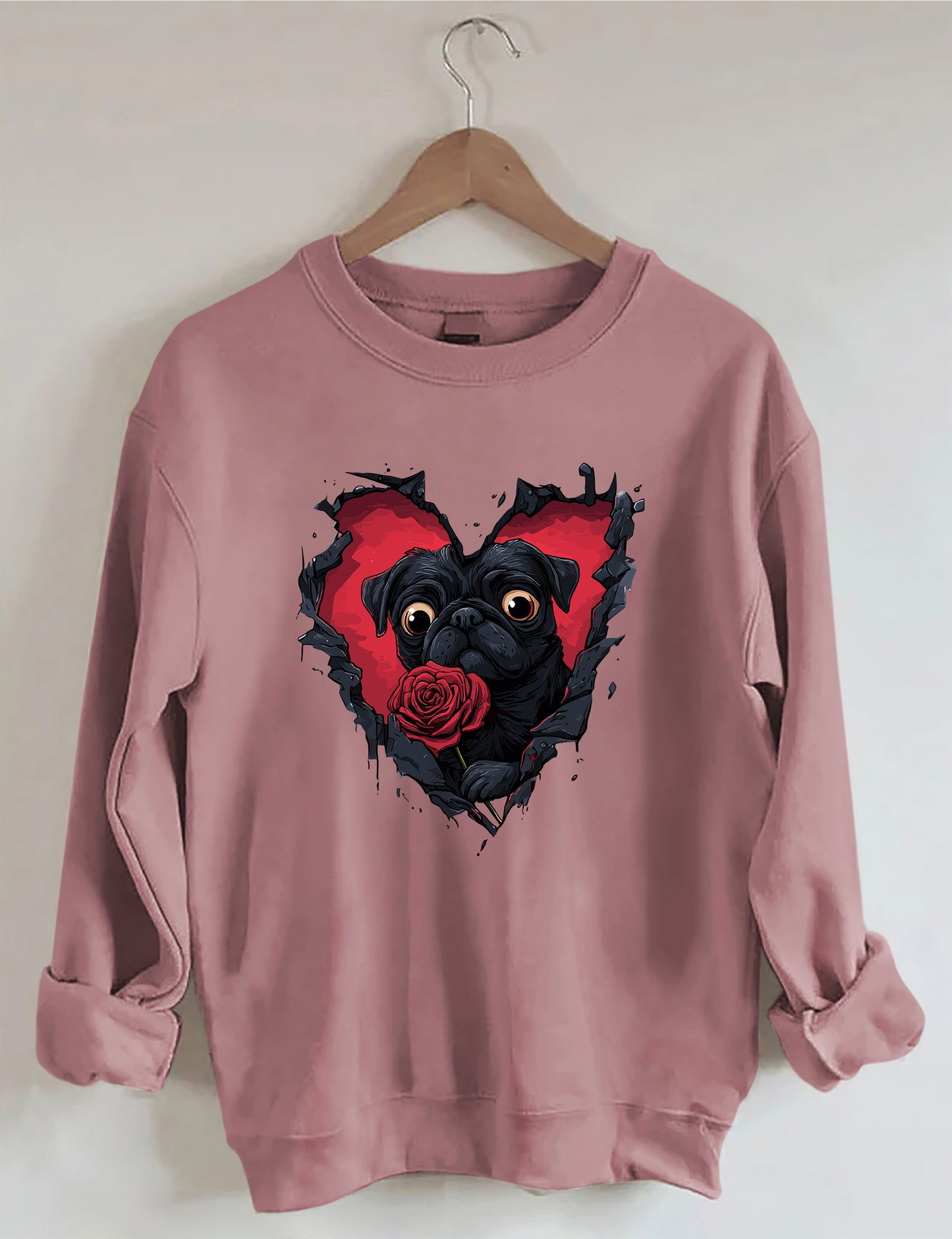 OndineStudios Dog Lover Valentine Sweatshirt