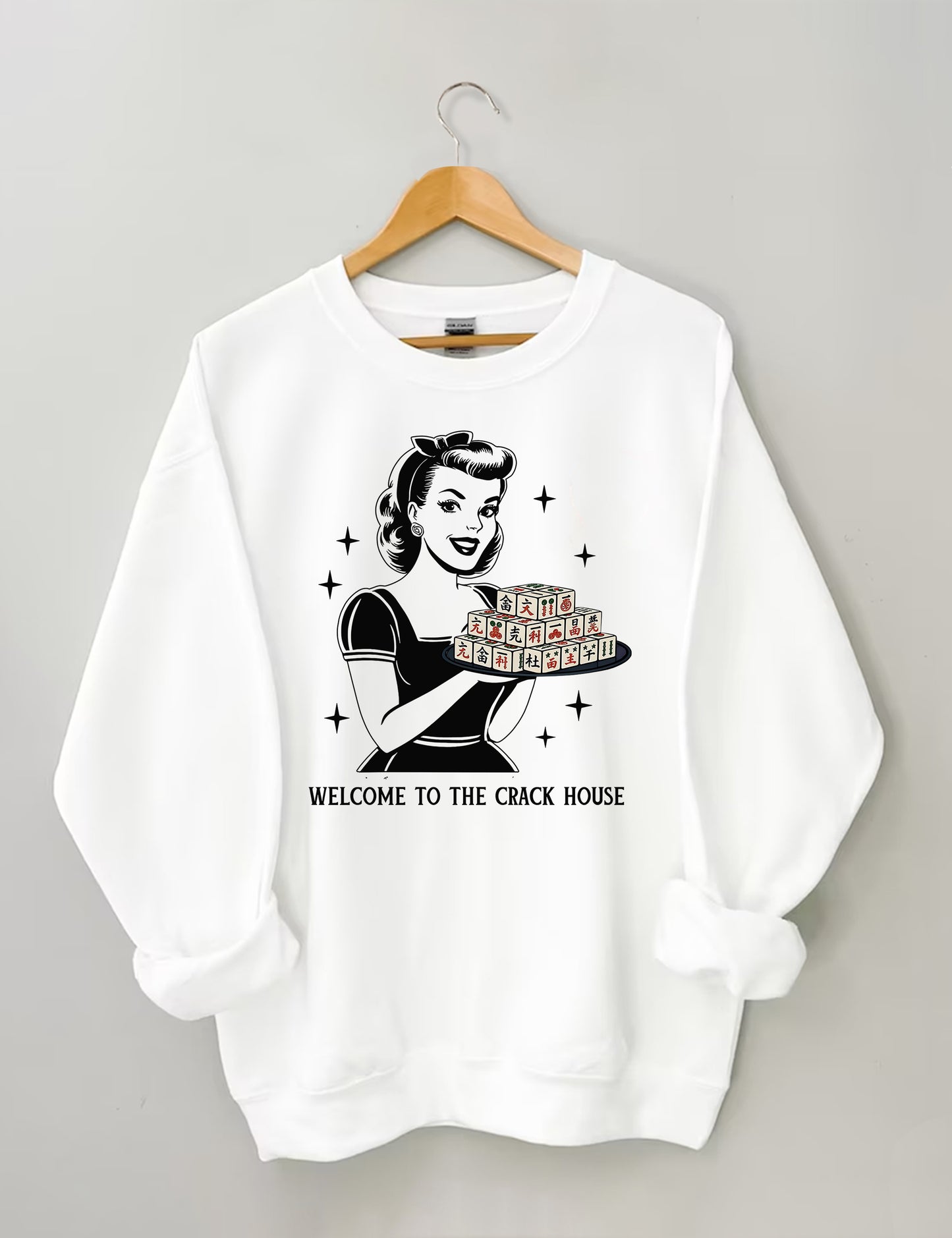 OndineStudios Welcome To The Crack House Mahjong Sweatshirt