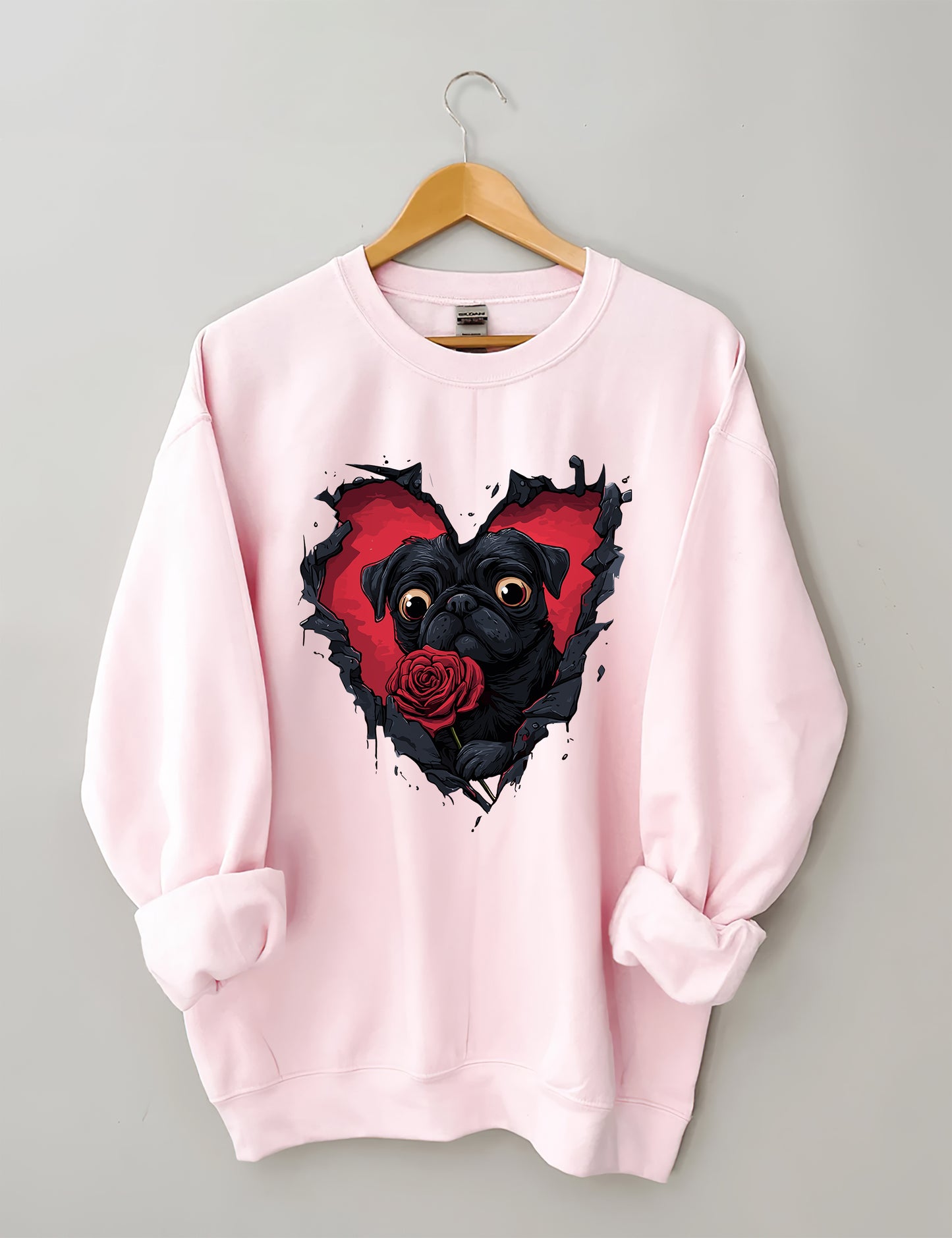 OndineStudios Dog Lover Valentine Sweatshirt