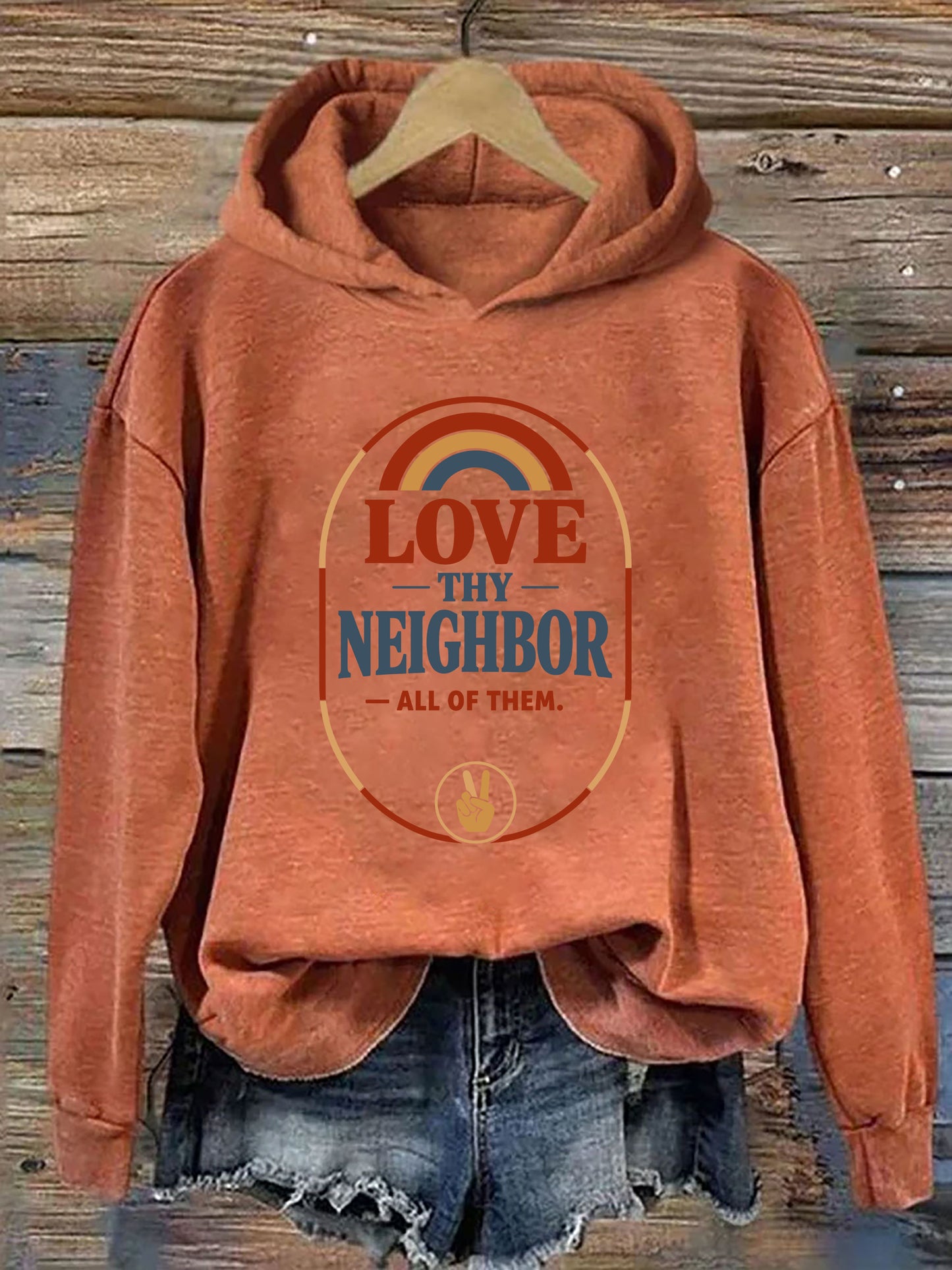OndineStudios Love Thy Neighbor All Of Them Hoodie
