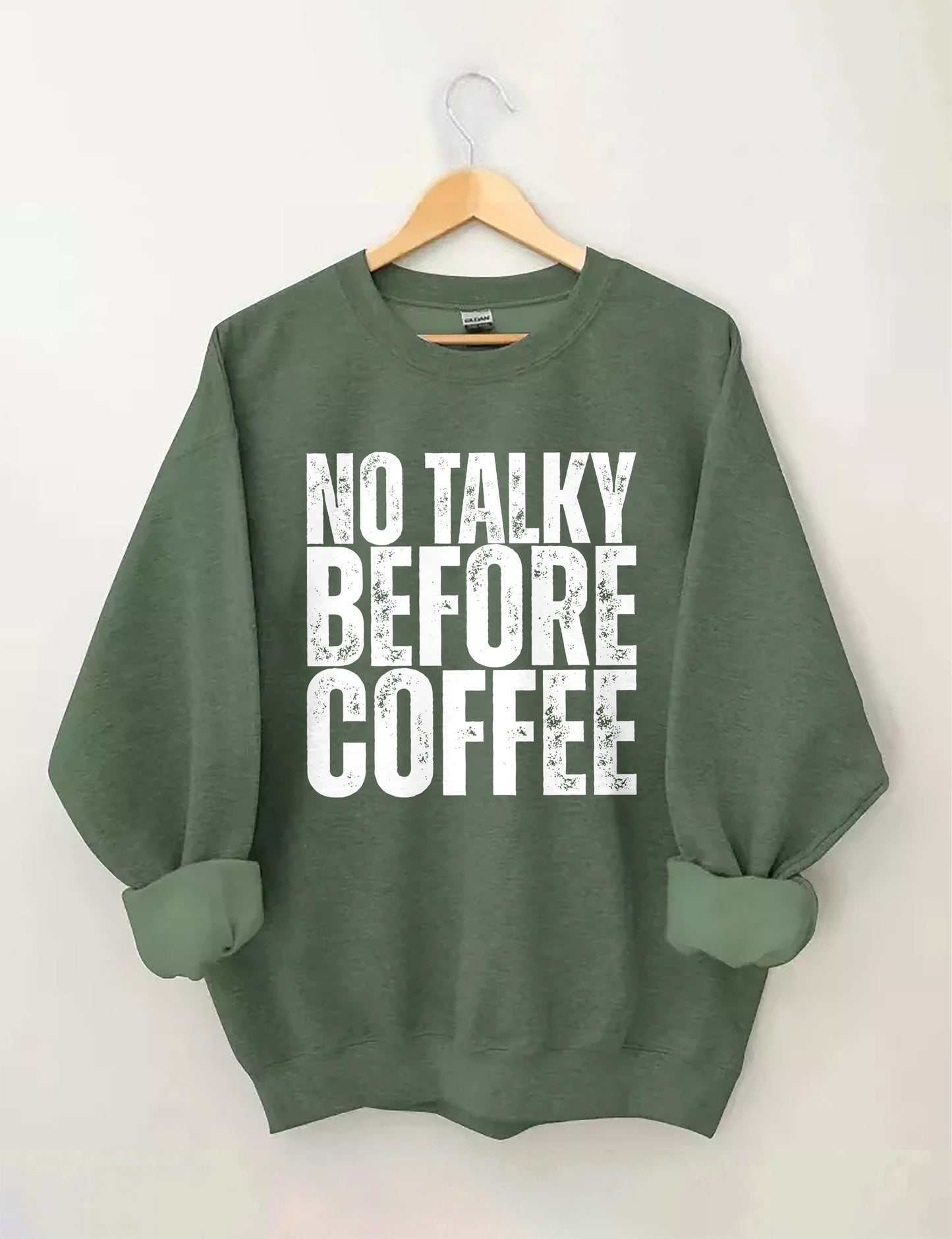 OndineStudios No Talky Before Coffee Sweatshirt