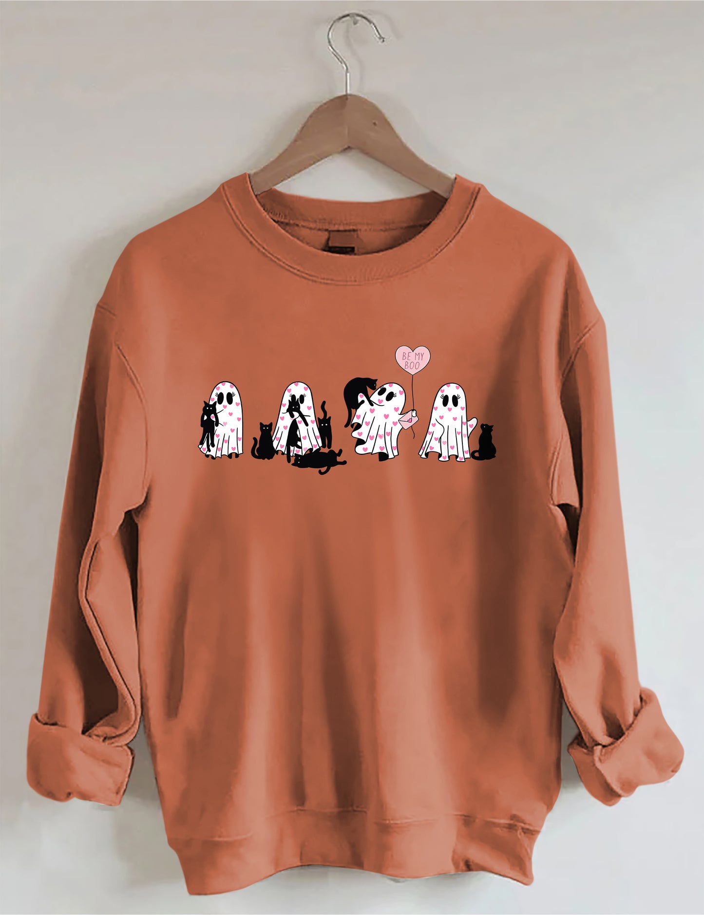 OndineStudios Black Cat Valentines Day Sweatshirt