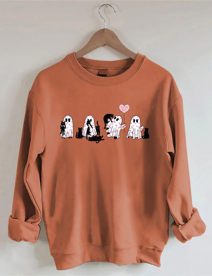 OndineStudios Black Cat Valentines Day Sweatshirt
