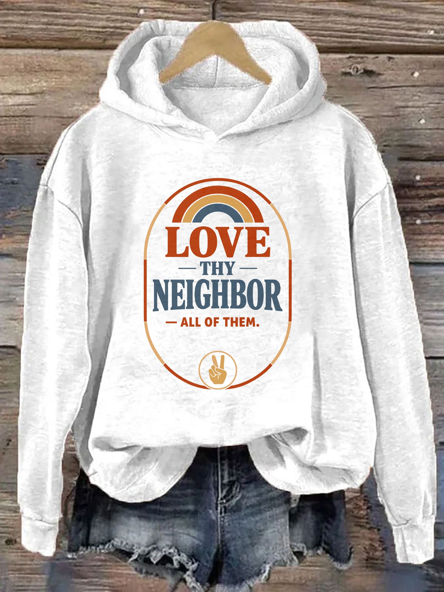 OndineStudios Love Thy Neighbor All Of Them Hoodie