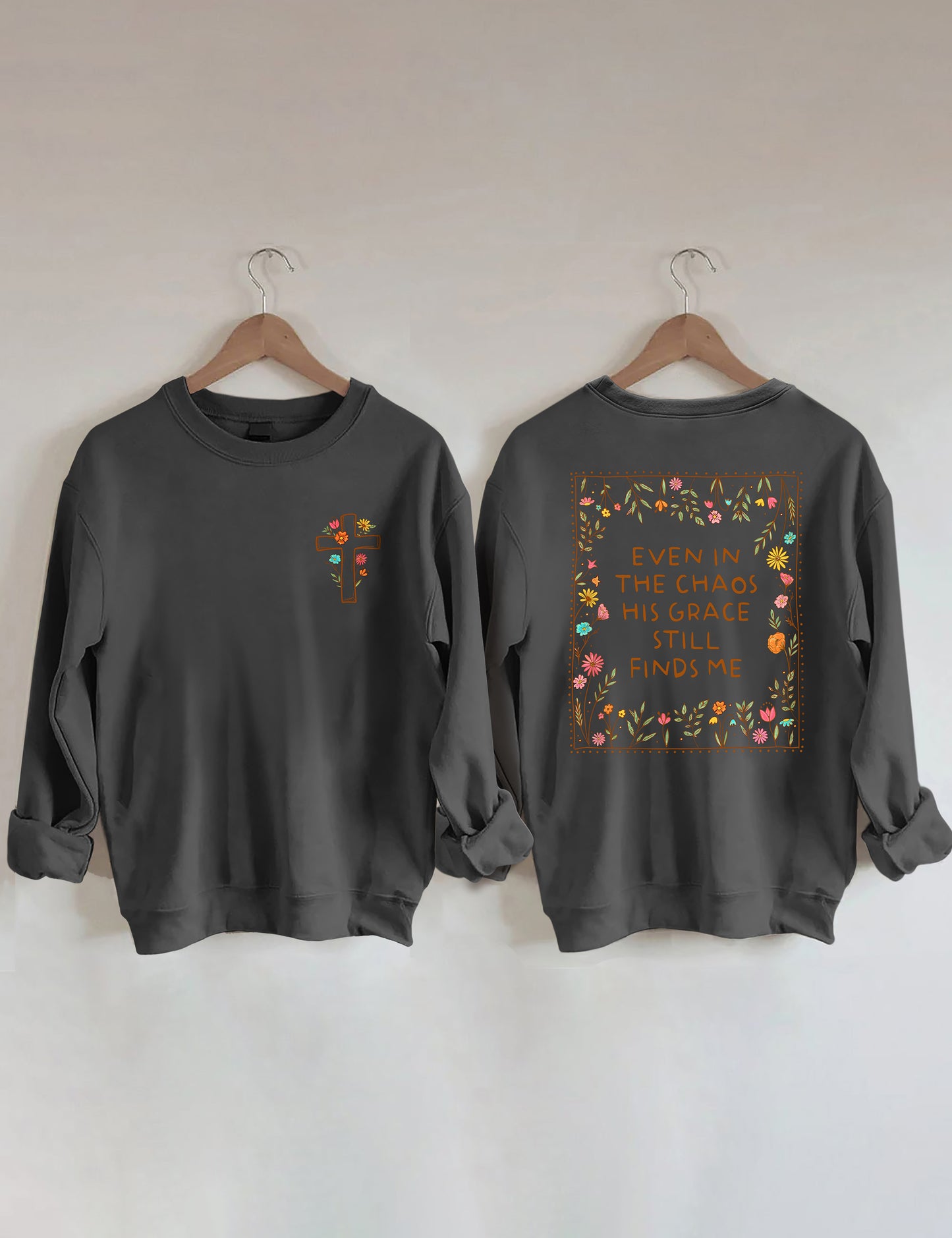 OndineStudios Even In The Chaos His Grace Finds Me Sweatshirt