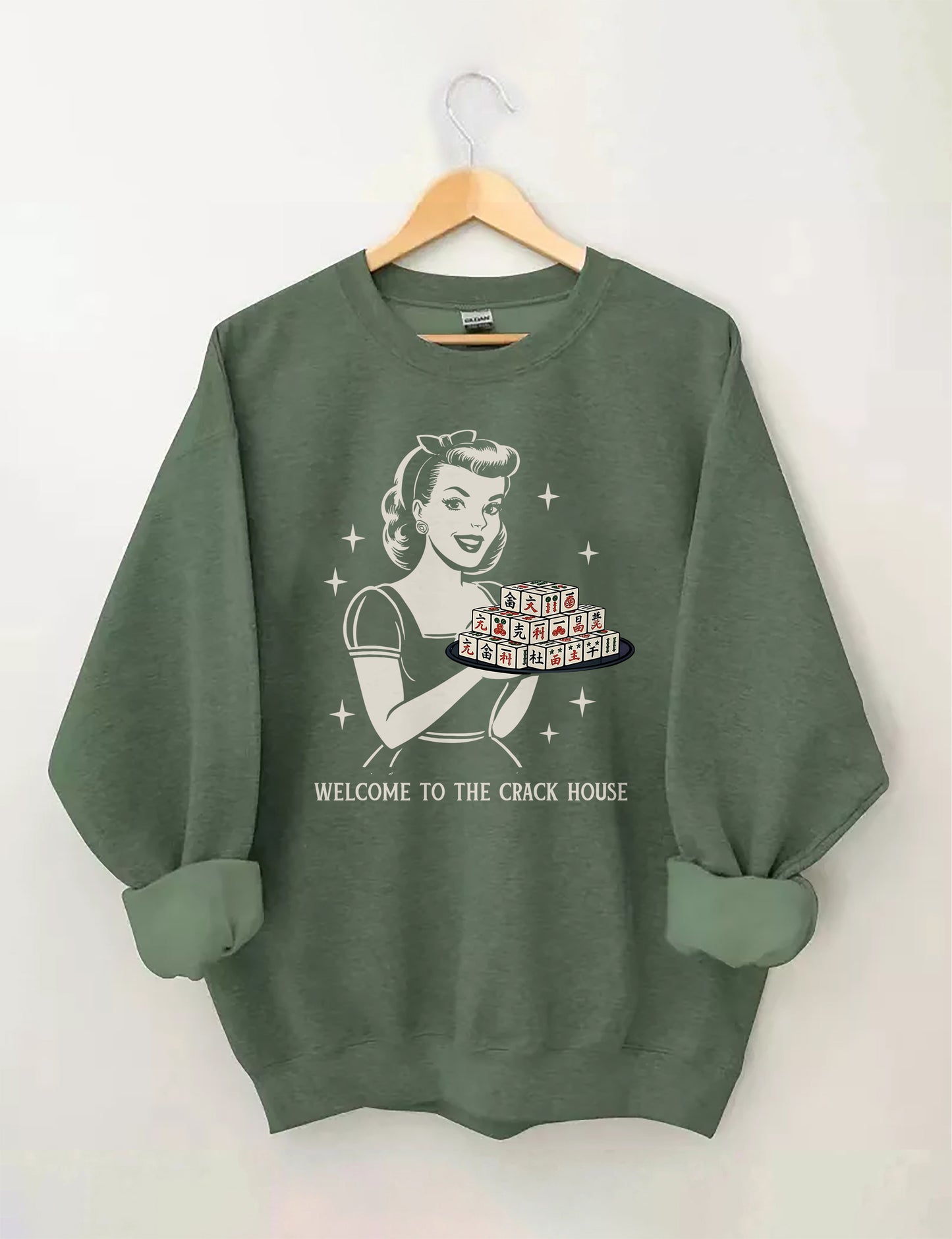 OndineStudios Welcome To The Crack House Mahjong Sweatshirt
