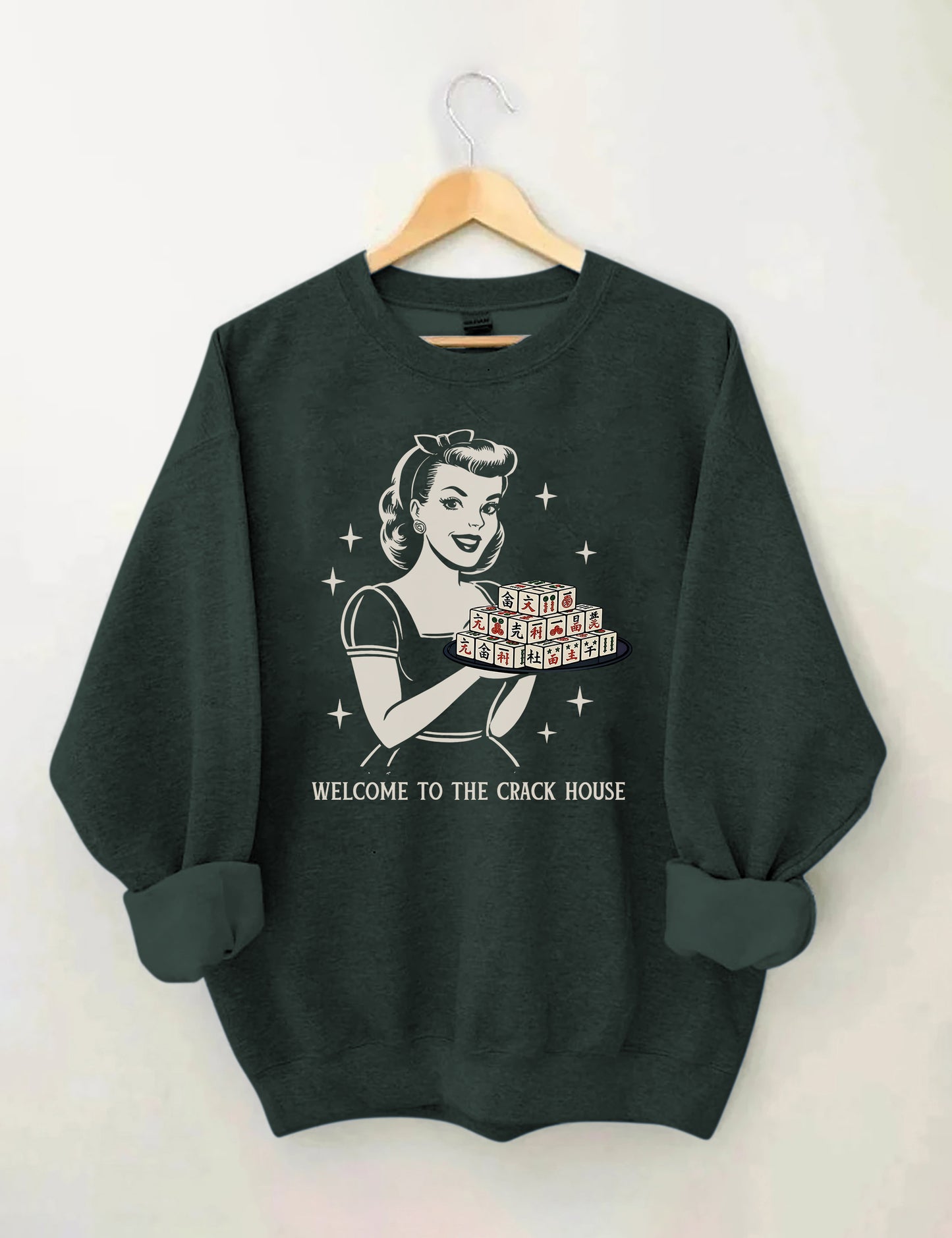 OndineStudios Welcome To The Crack House Mahjong Sweatshirt
