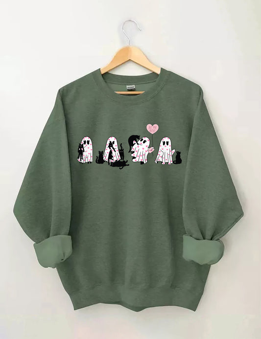 OndineStudios Black Cat Valentines Day Sweatshirt