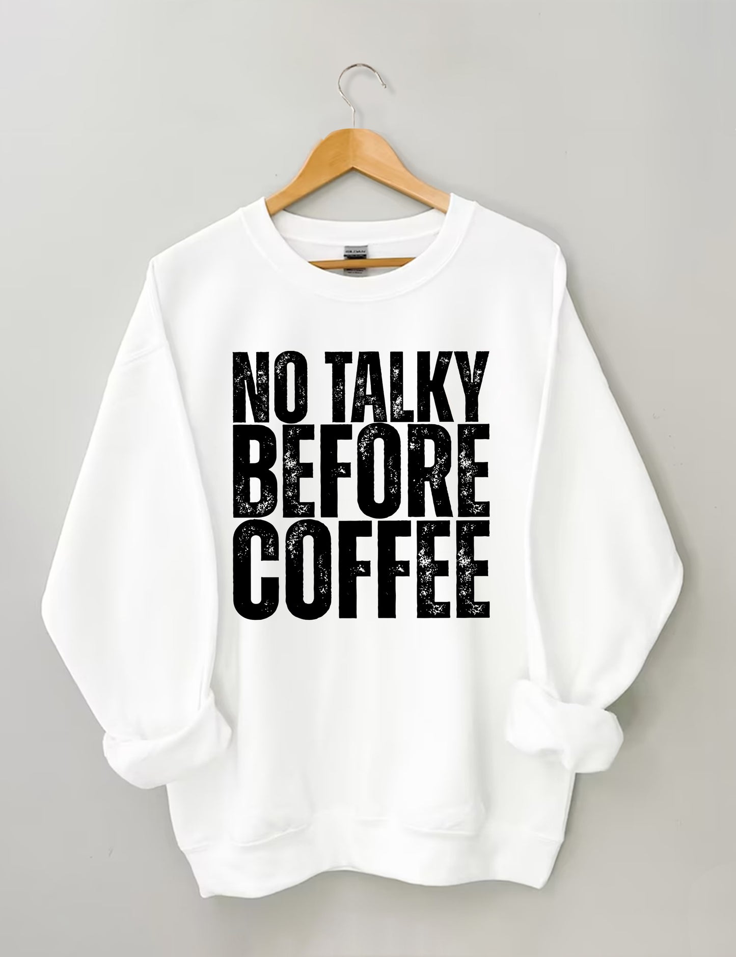 OndineStudios No Talky Before Coffee Sweatshirt