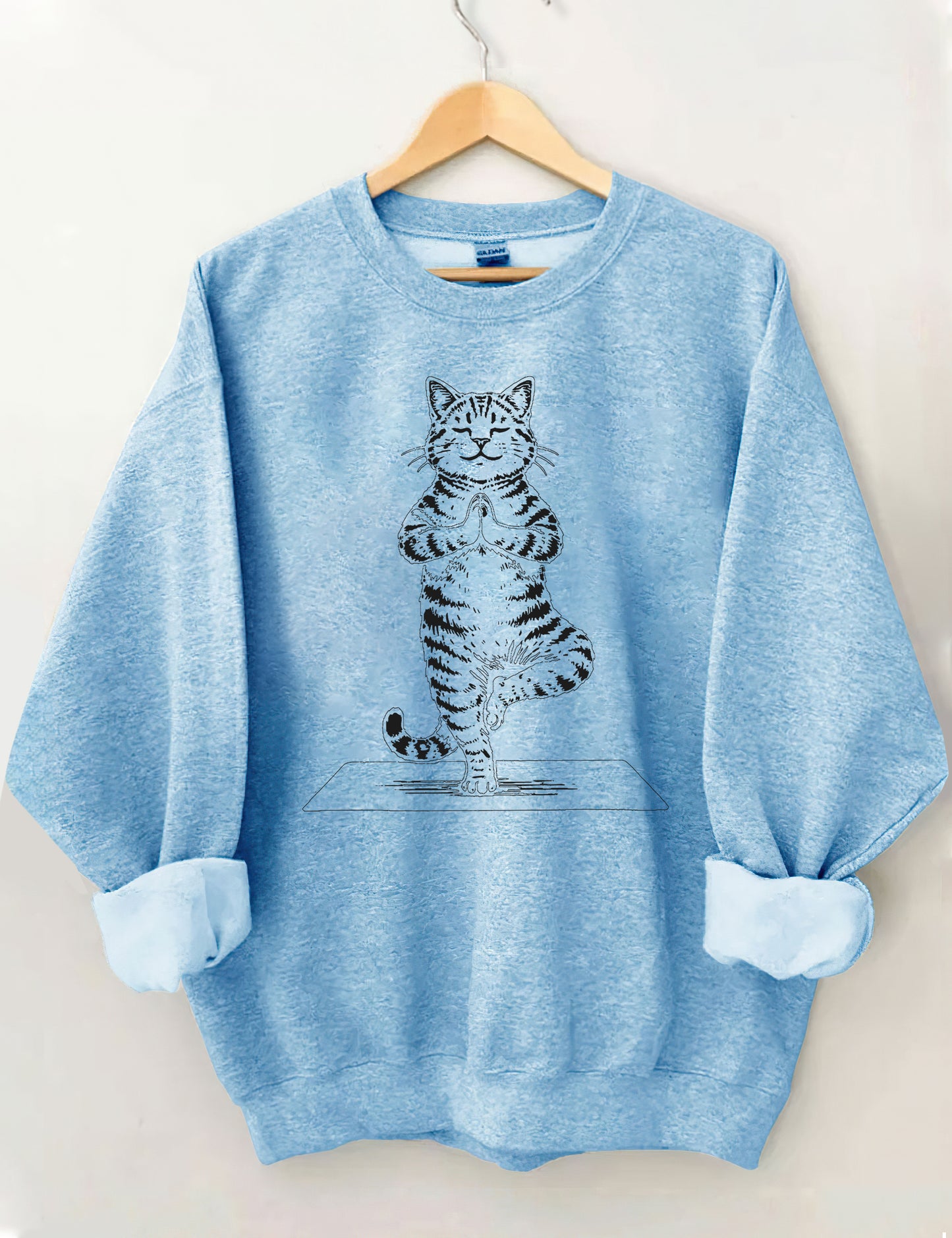 OndineStudios Meditation Yoga Cat Sweatshirt