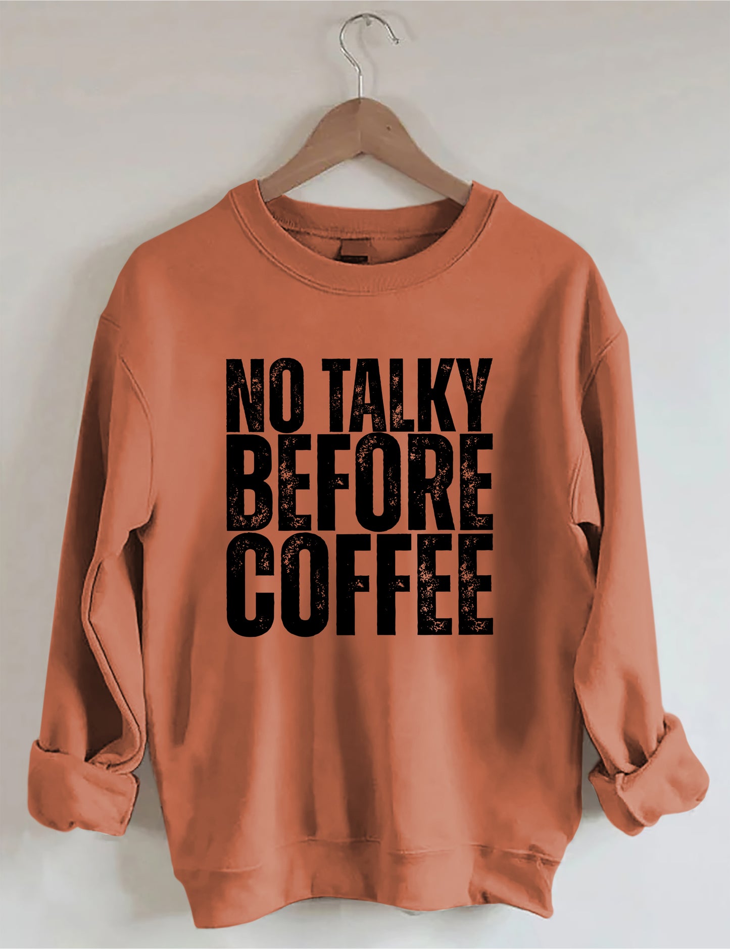 OndineStudios No Talky Before Coffee Sweatshirt