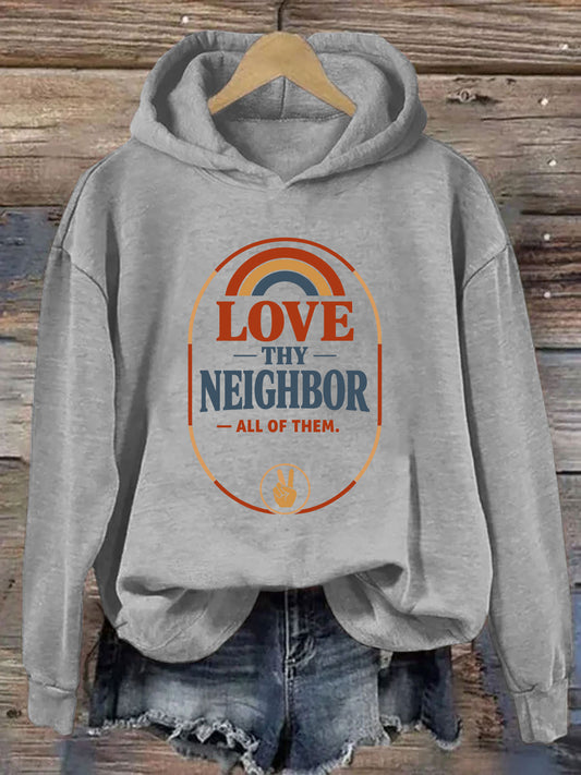 OndineStudios Love Thy Neighbor All Of Them Hoodie