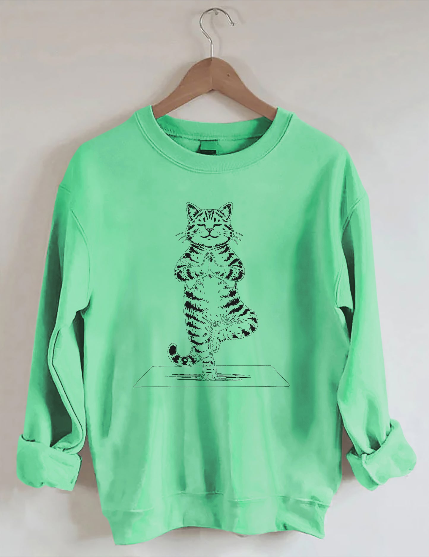 OndineStudios Meditation Yoga Cat Sweatshirt