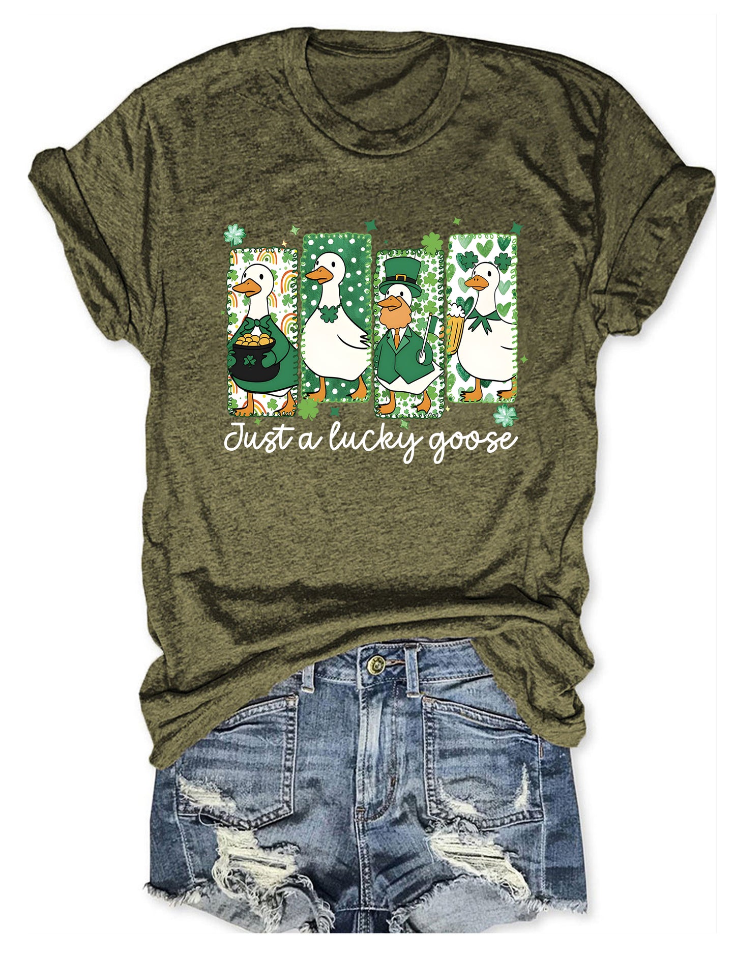 OndineStudios Just A Lucky Goose T-shirt