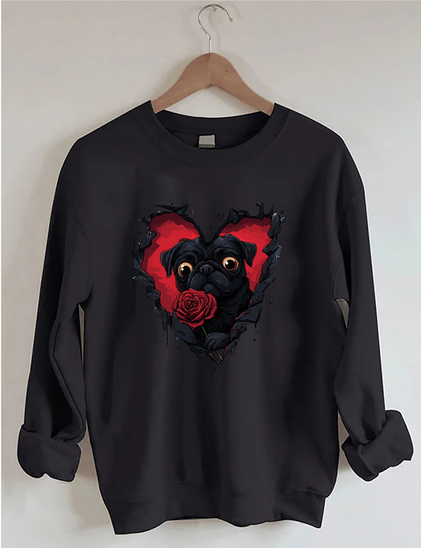 OndineStudios Dog Lover Valentine Sweatshirt