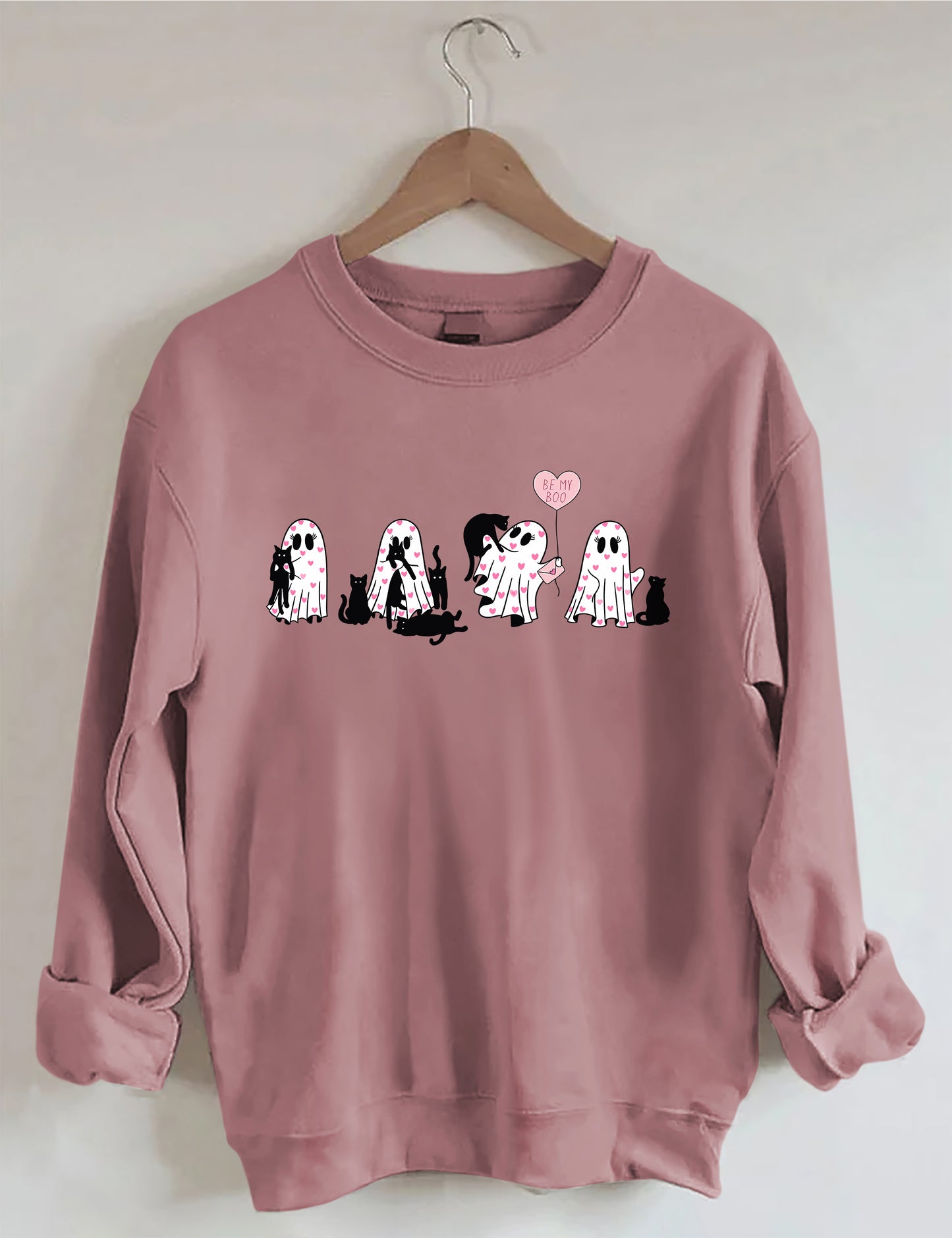 OndineStudios Black Cat Valentines Day Sweatshirt