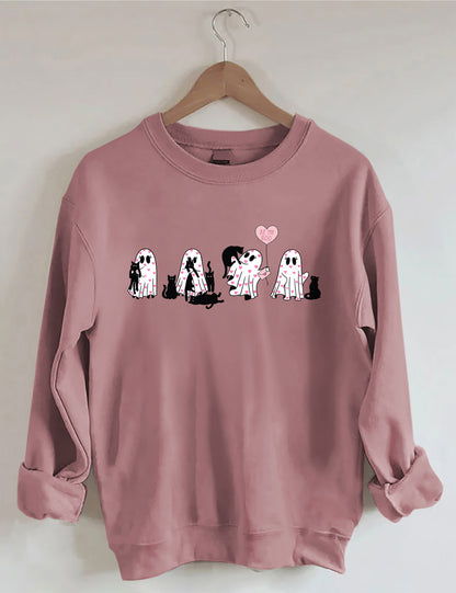 OndineStudios Black Cat Valentines Day Sweatshirt