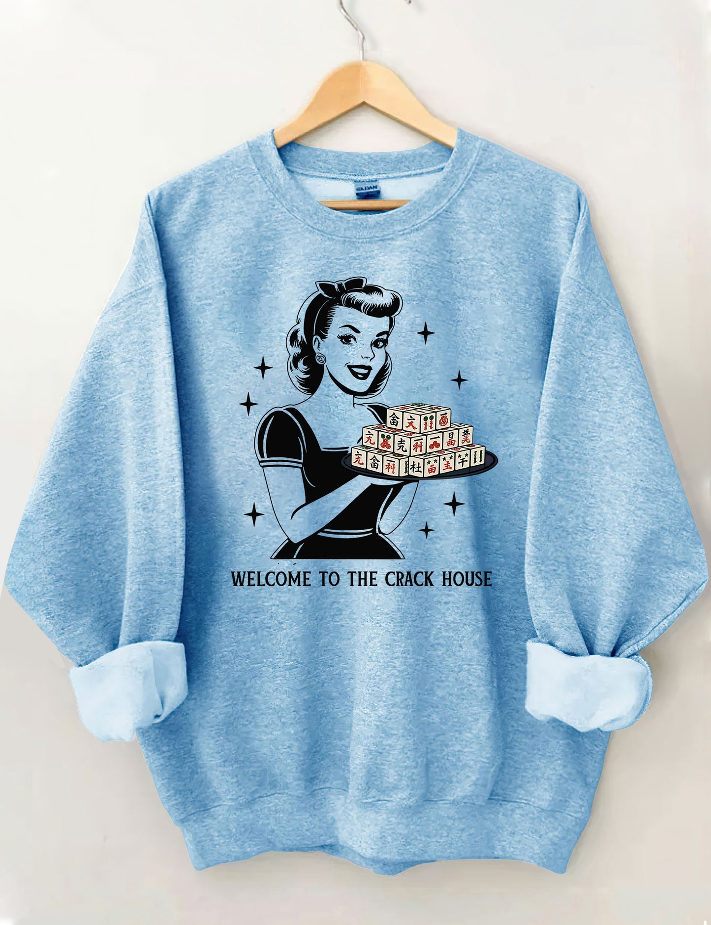OndineStudios Welcome To The Crack House Mahjong Sweatshirt