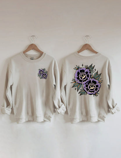 OndineStudios Floral Grunge Sweatshirt
