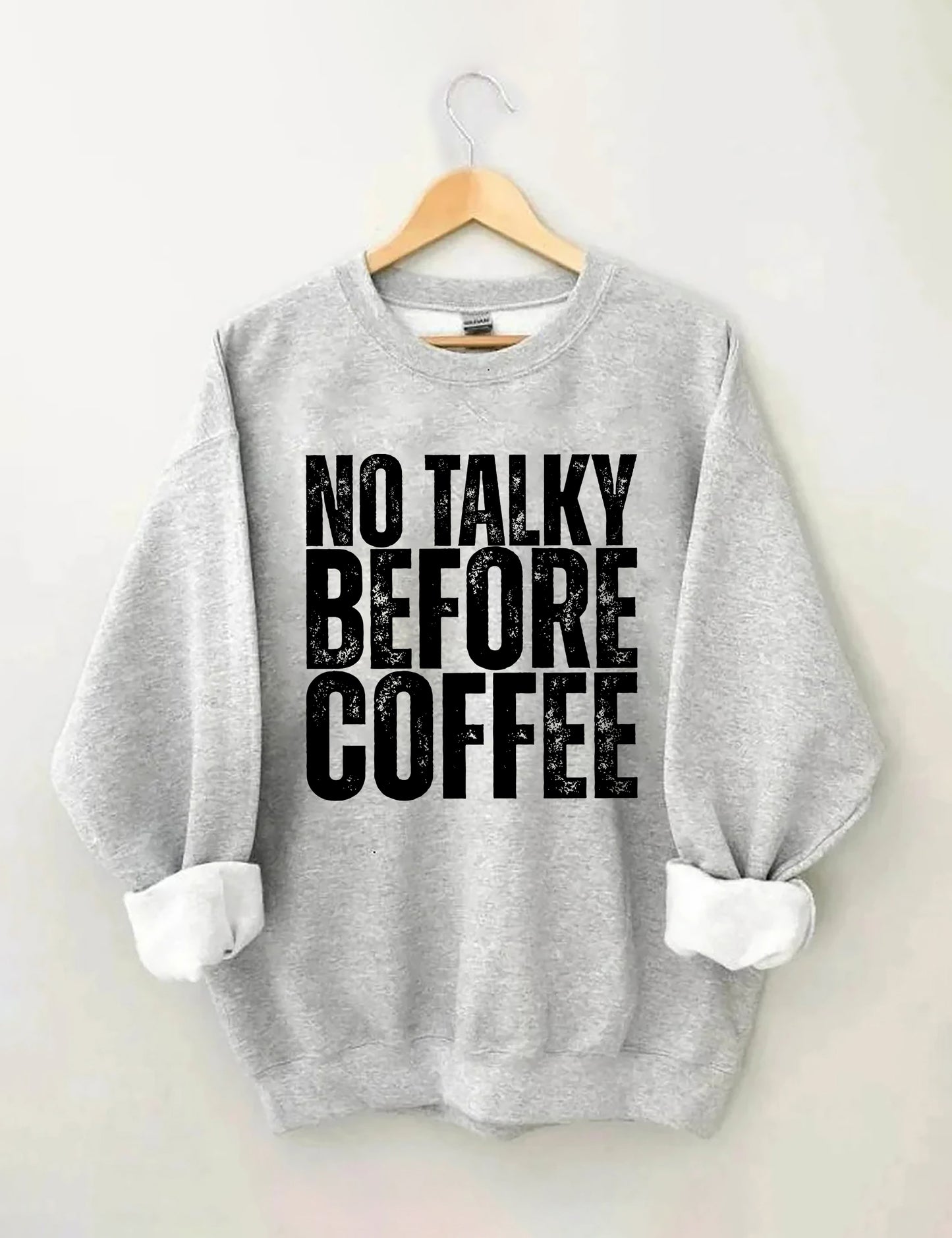 OndineStudios No Talky Before Coffee Sweatshirt