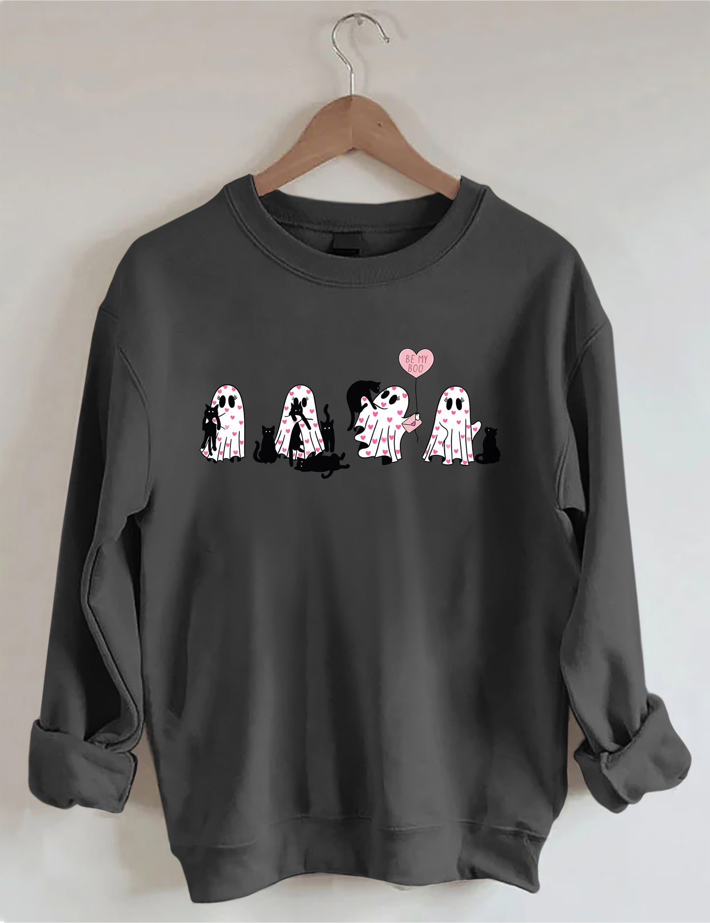 OndineStudios Black Cat Valentines Day Sweatshirt