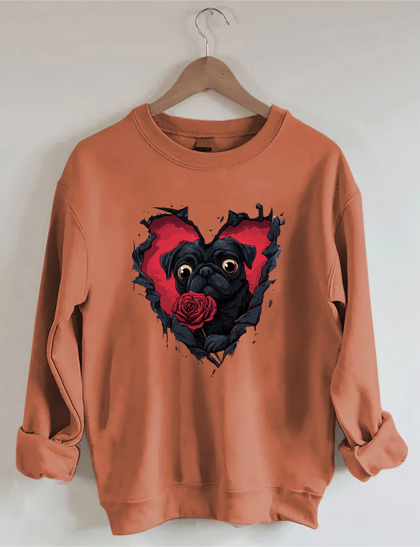 OndineStudios Dog Lover Valentine Sweatshirt