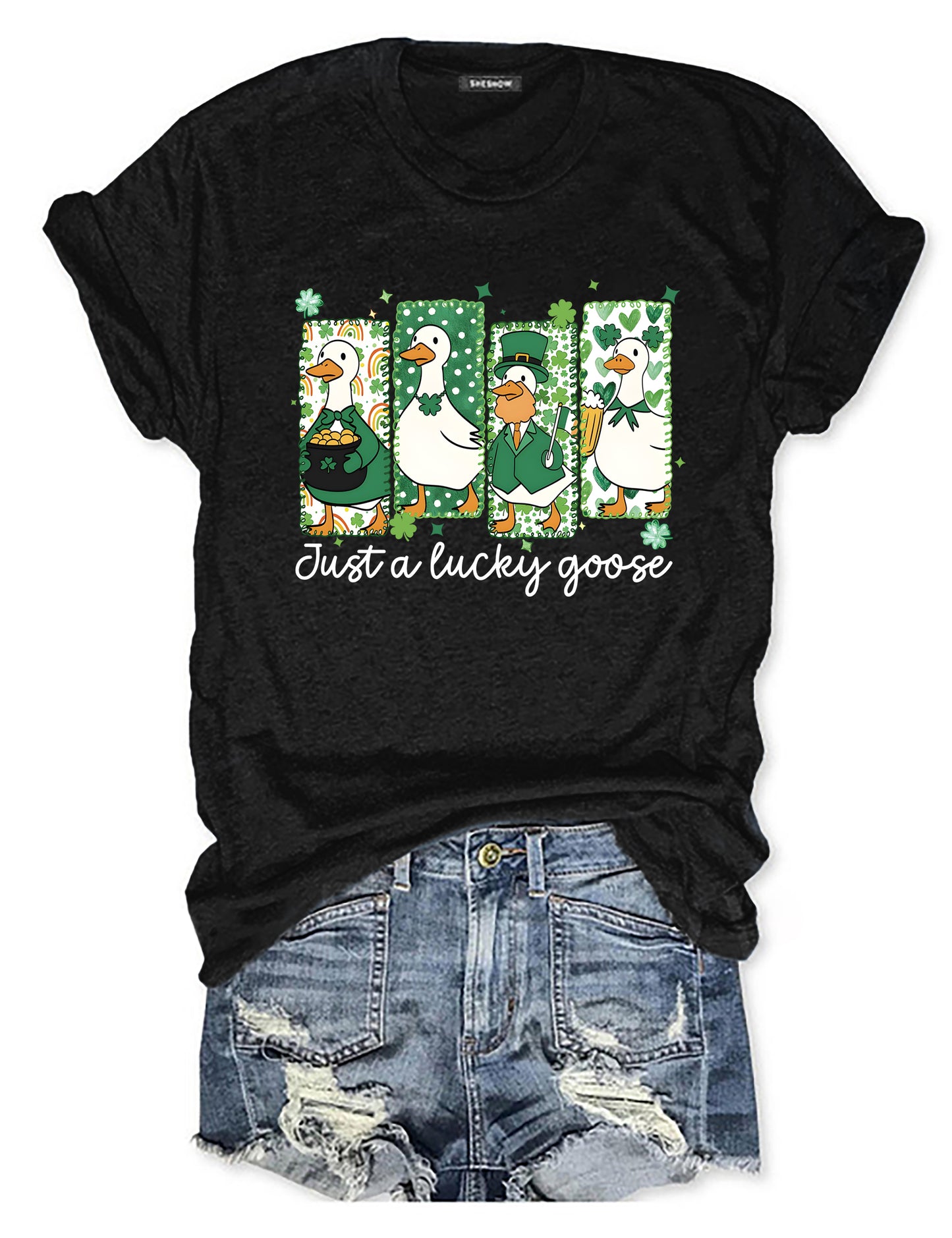 OndineStudios Just A Lucky Goose T-shirt