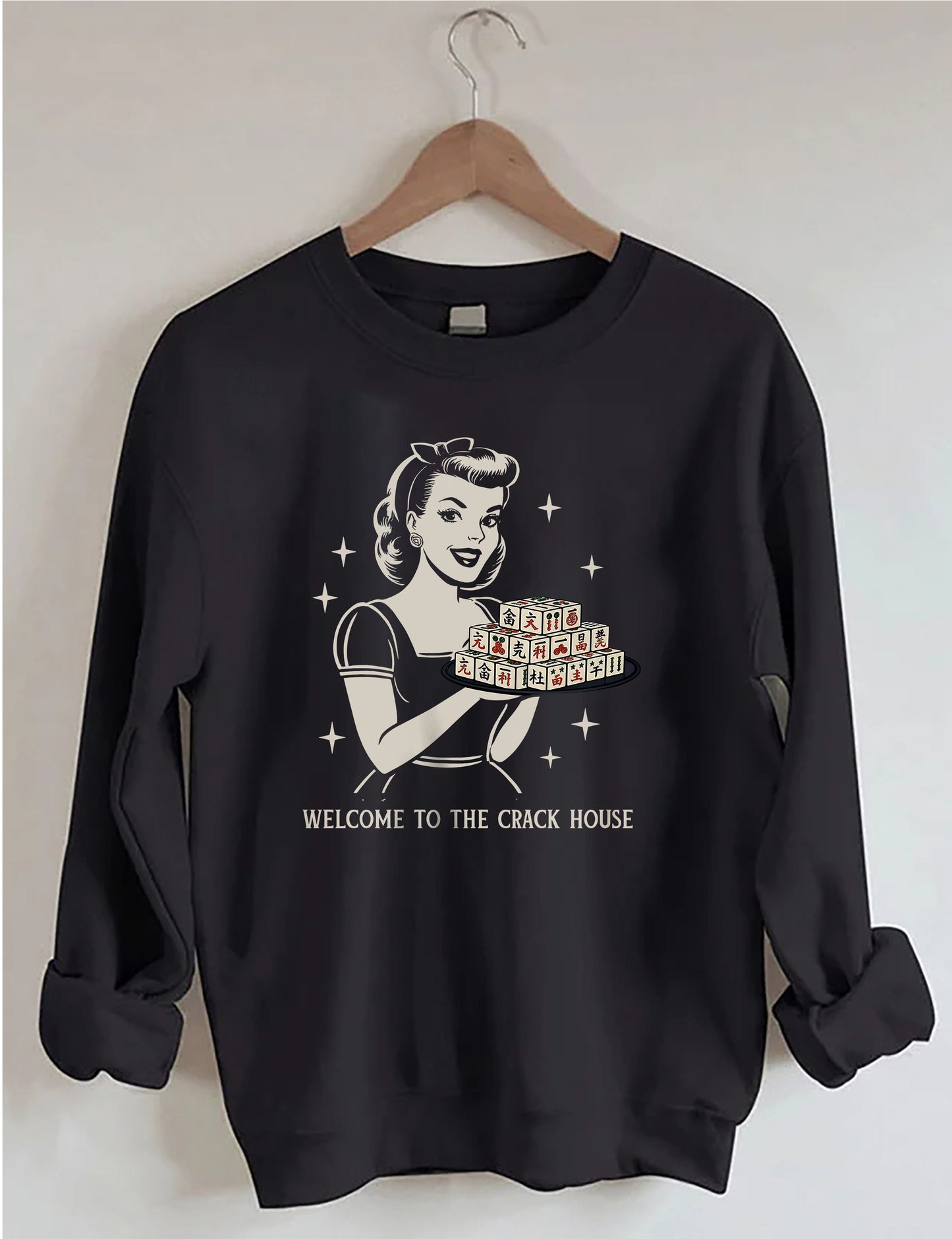 OndineStudios Welcome To The Crack House Mahjong Sweatshirt