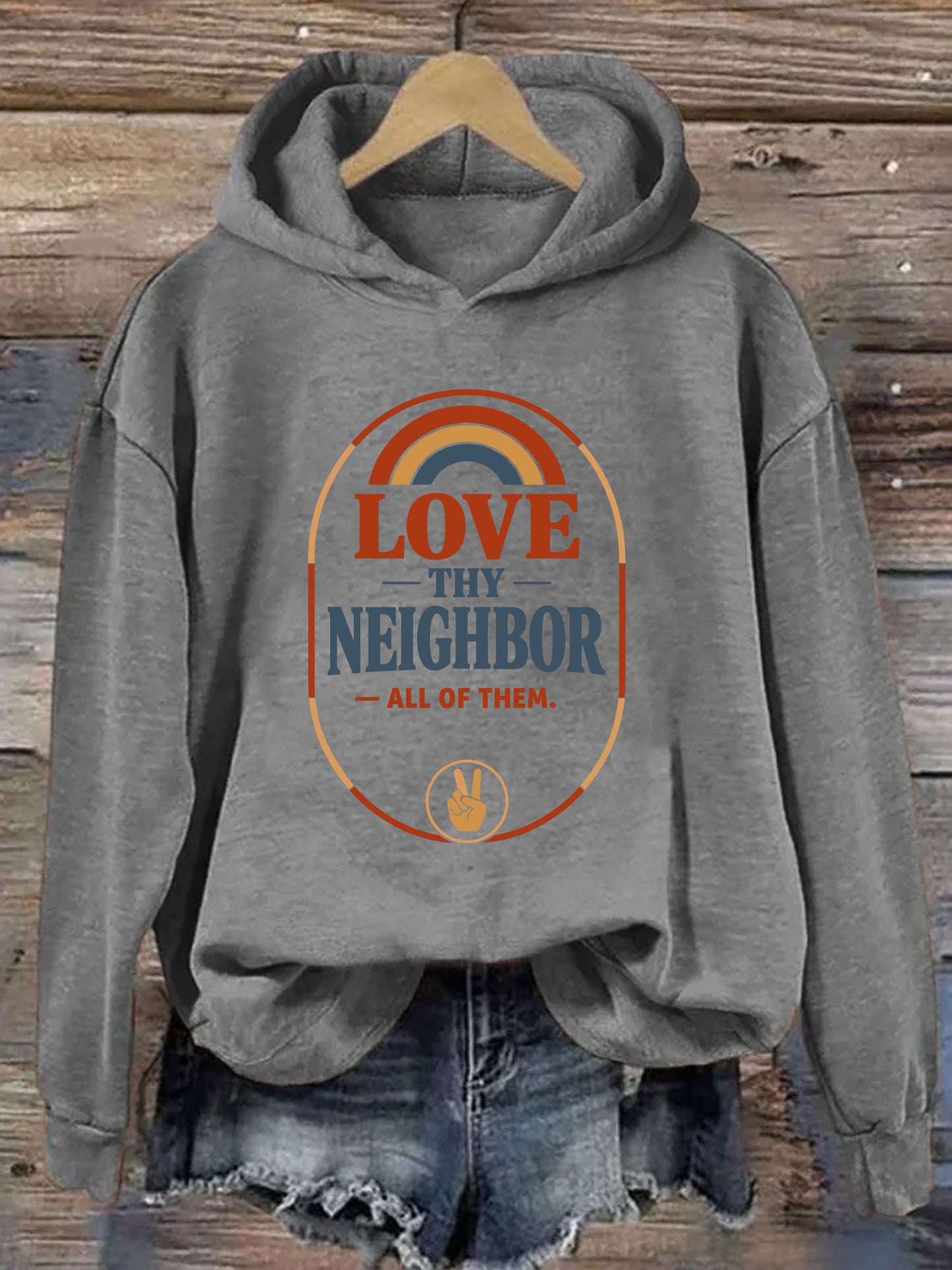 OndineStudios Love Thy Neighbor All Of Them Hoodie