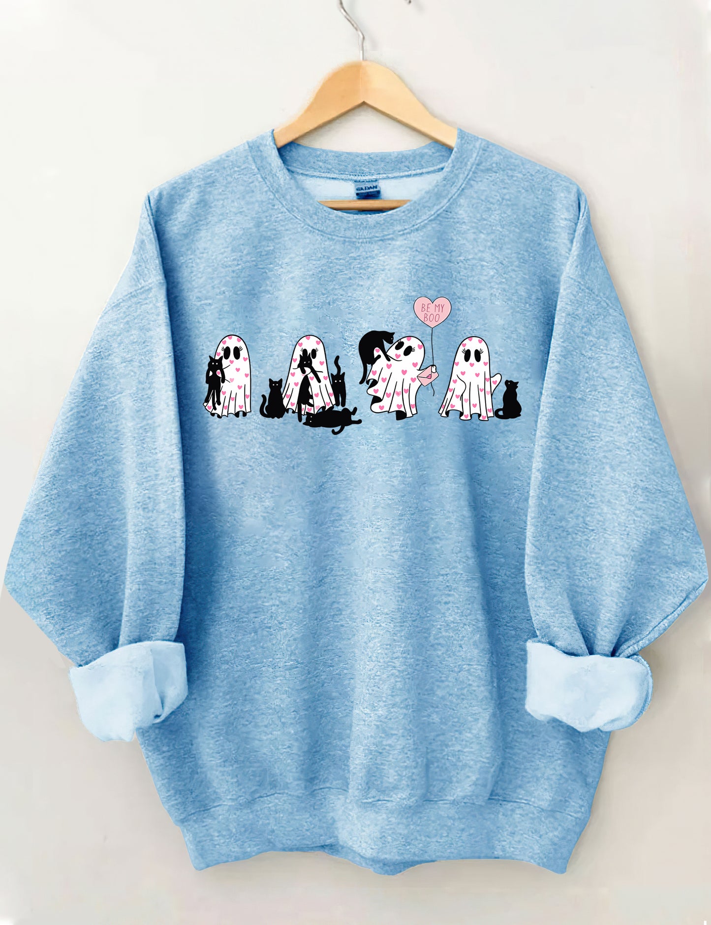 OndineStudios Black Cat Valentines Day Sweatshirt
