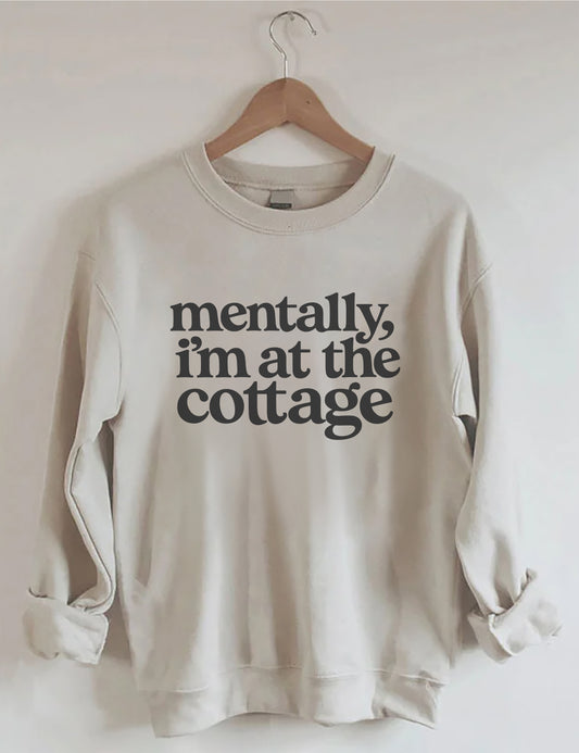 OndineStudios Mentally I'm At the Cottage Sweatshirt