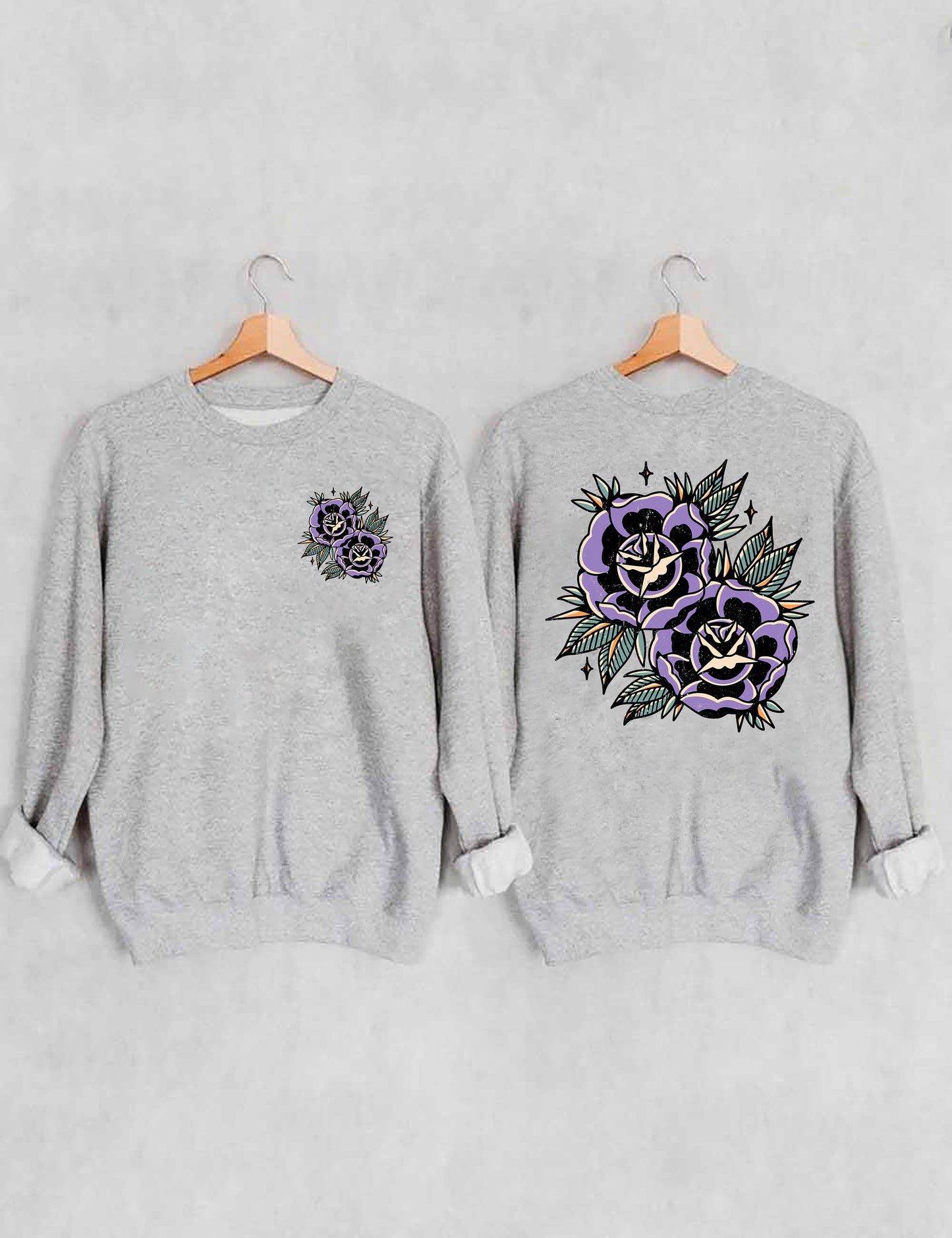 OndineStudios Floral Grunge Sweatshirt
