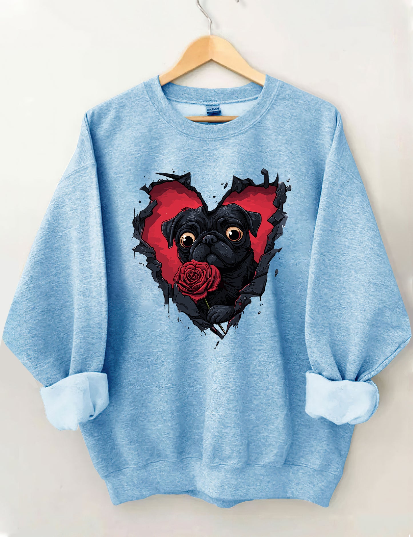 OndineStudios Dog Lover Valentine Sweatshirt