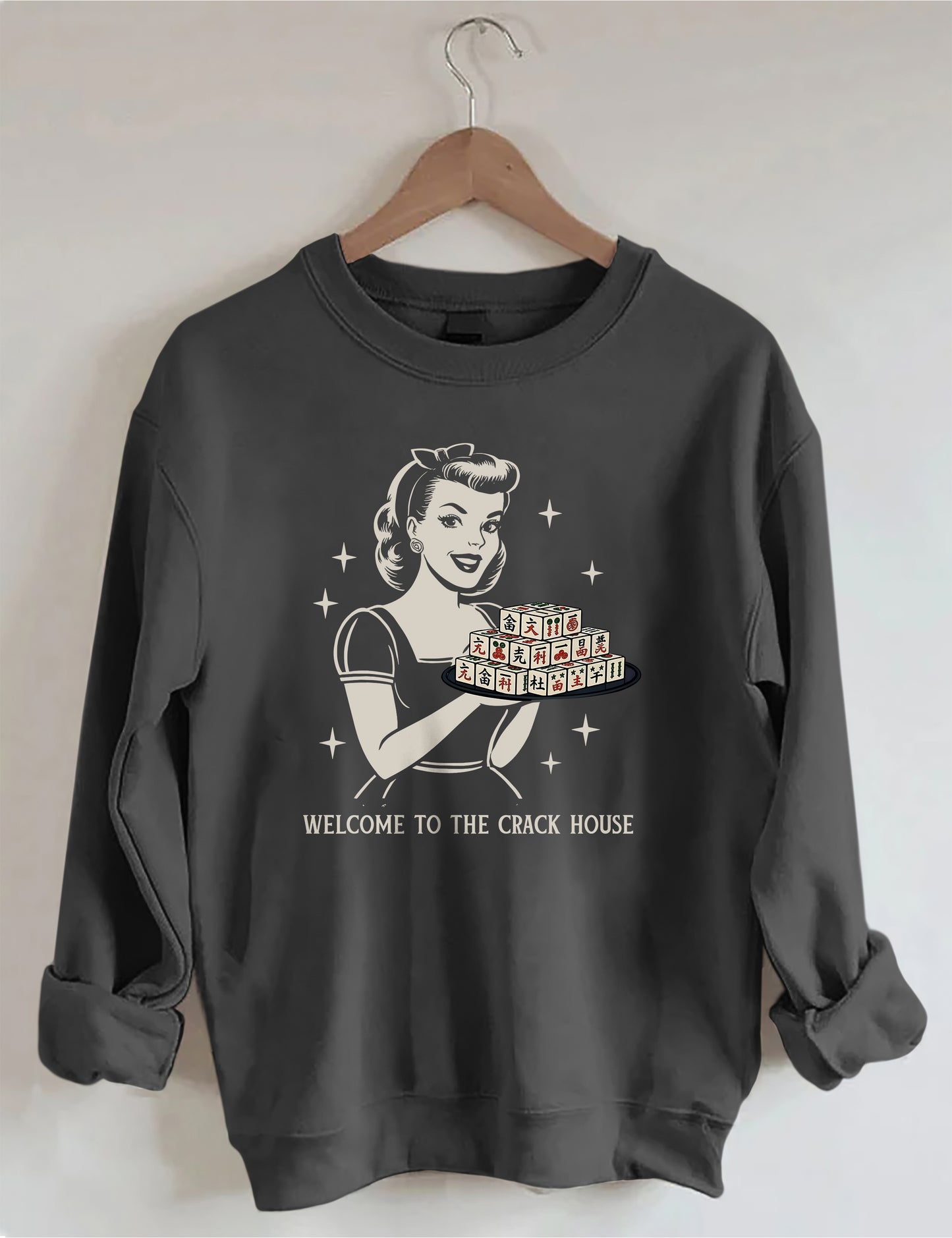 OndineStudios Welcome To The Crack House Mahjong Sweatshirt