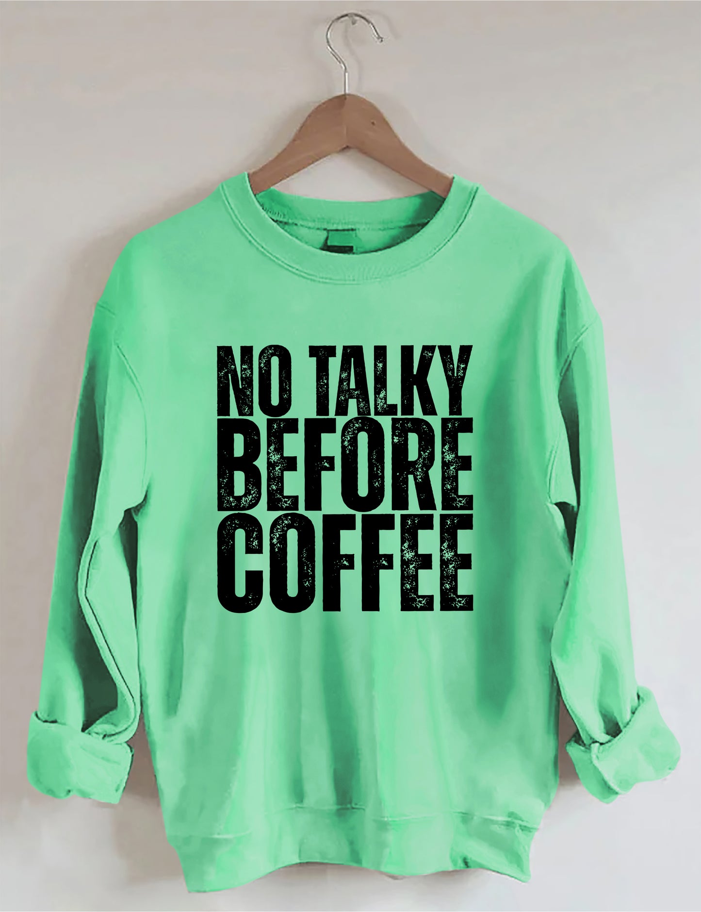OndineStudios No Talky Before Coffee Sweatshirt