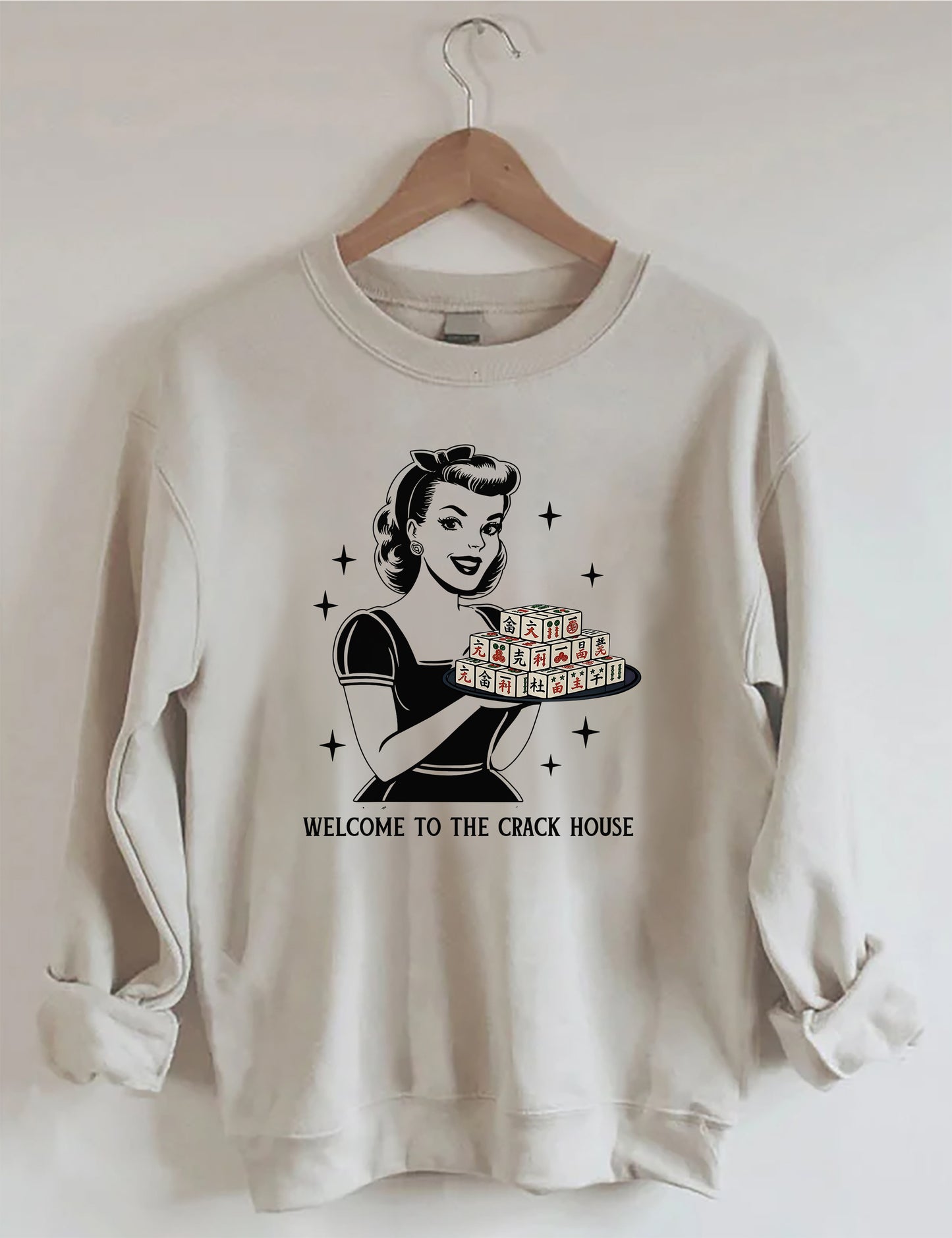 OndineStudios Welcome To The Crack House Mahjong Sweatshirt