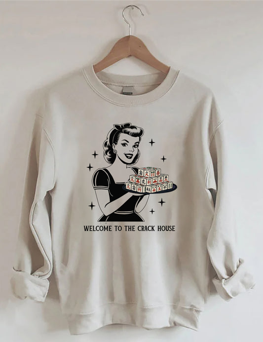 OndineStudios Welcome To The Crack House Mahjong Sweatshirt