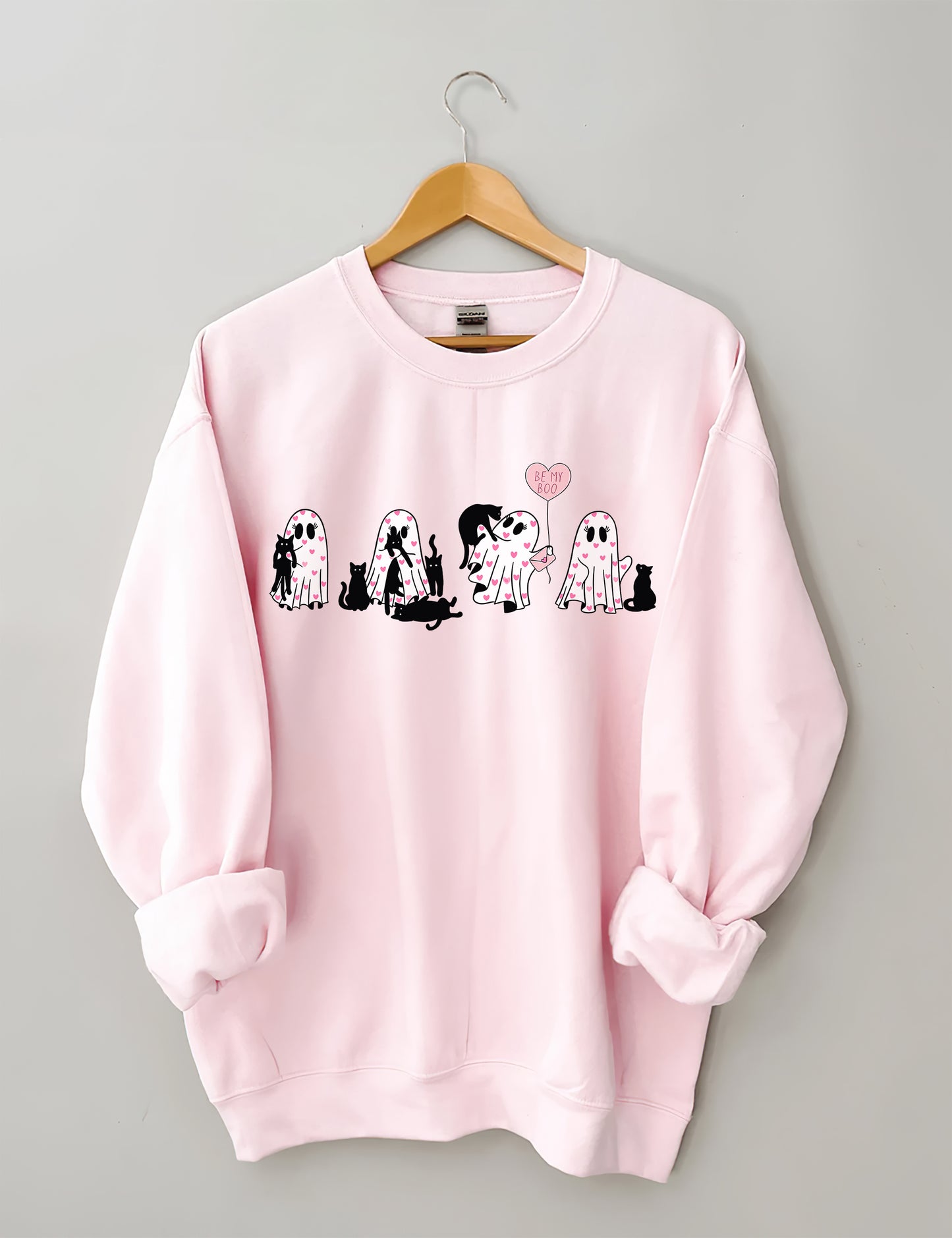 OndineStudios Black Cat Valentines Day Sweatshirt