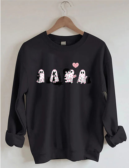 OndineStudios Black Cat Valentines Day Sweatshirt