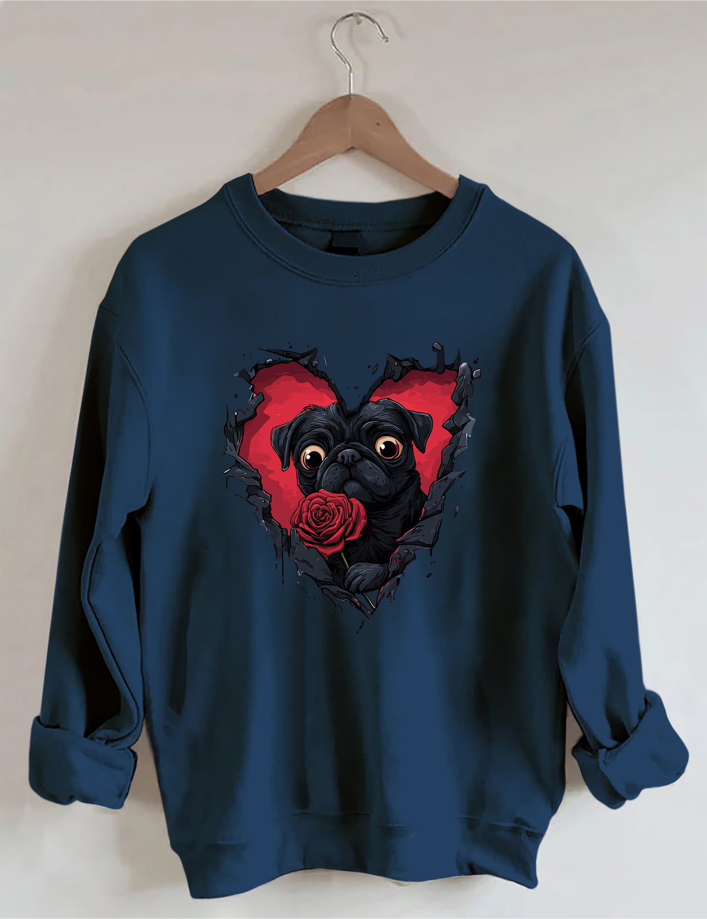 OndineStudios Dog Lover Valentine Sweatshirt
