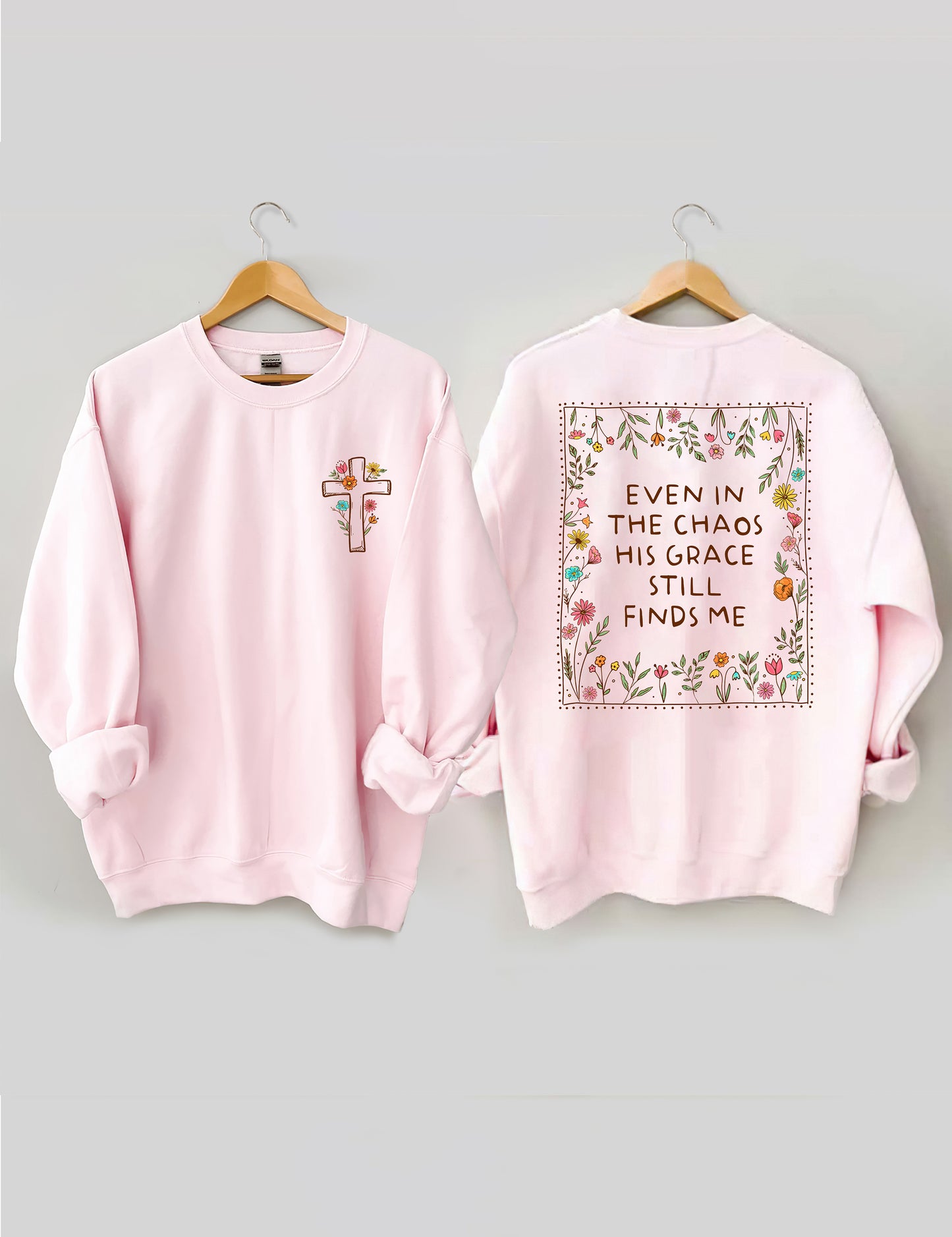 OndineStudios Even In The Chaos His Grace Finds Me Sweatshirt