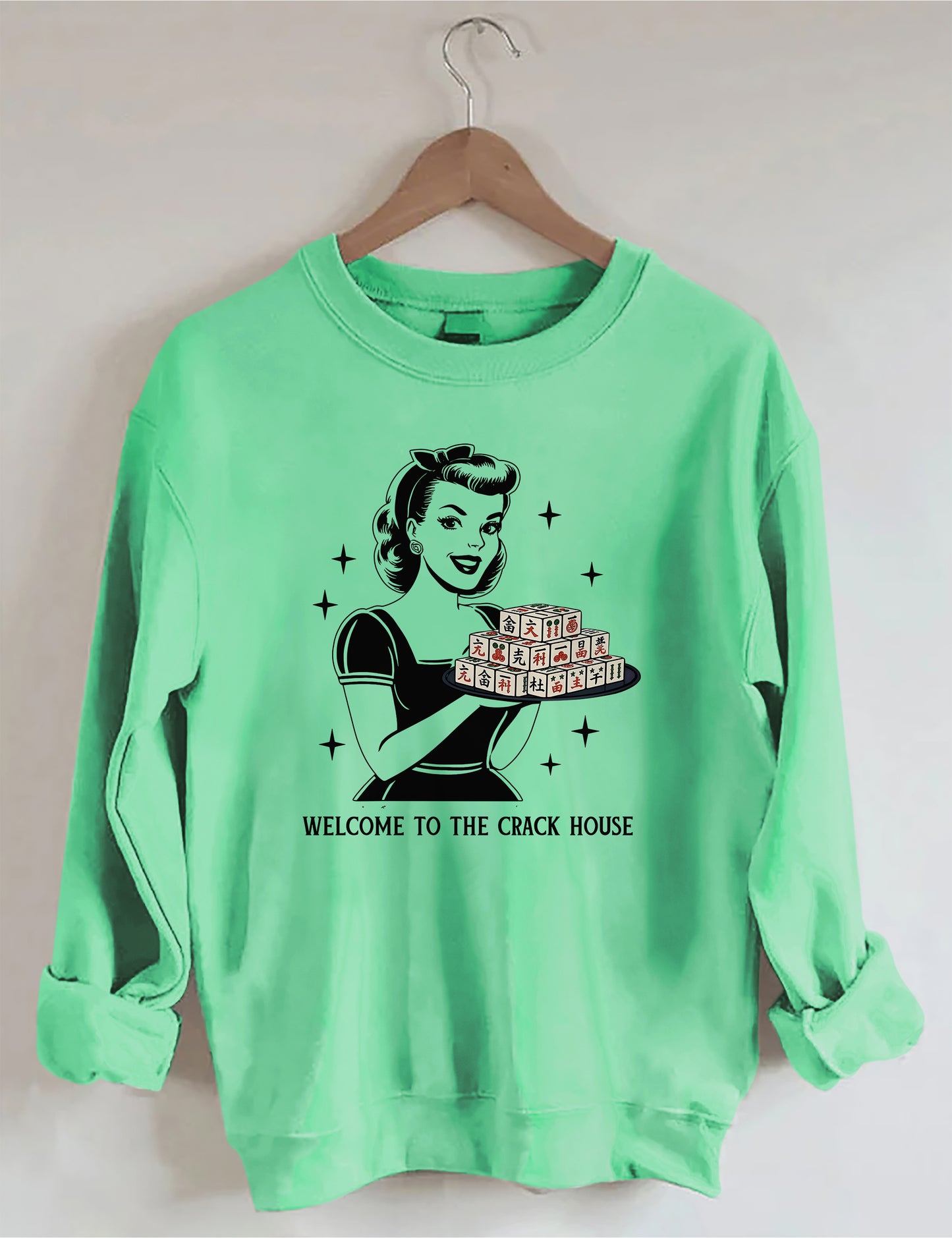 OndineStudios Welcome To The Crack House Mahjong Sweatshirt