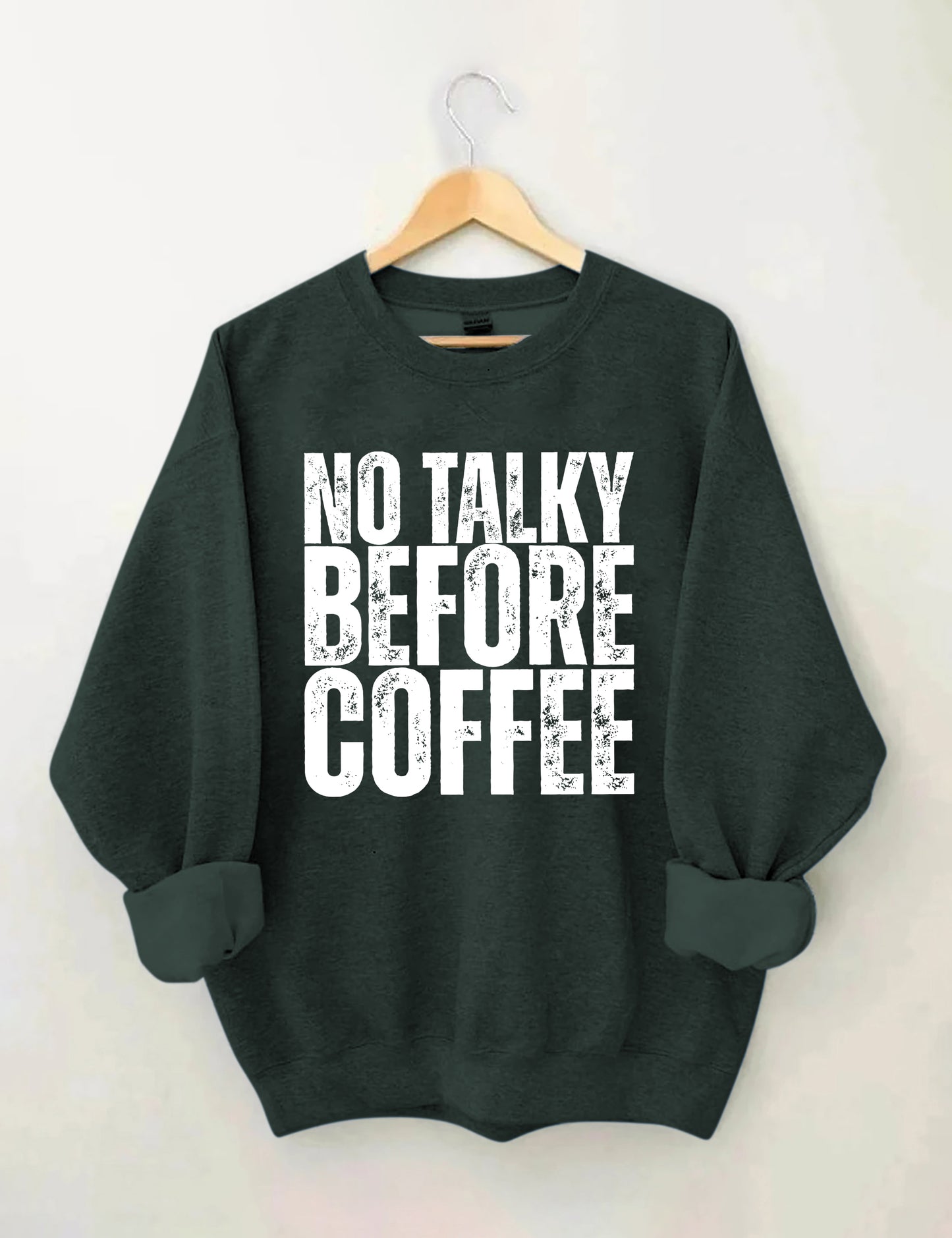 OndineStudios No Talky Before Coffee Sweatshirt