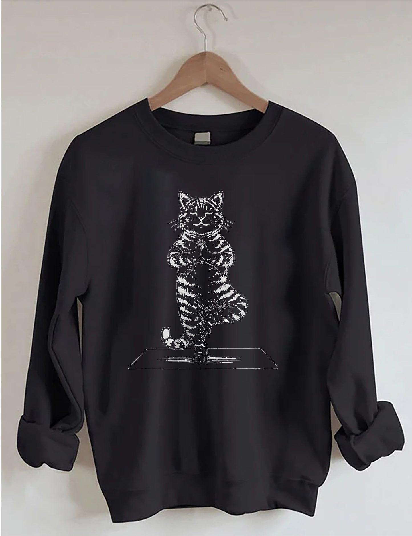 OndineStudios Meditation Yoga Cat Sweatshirt