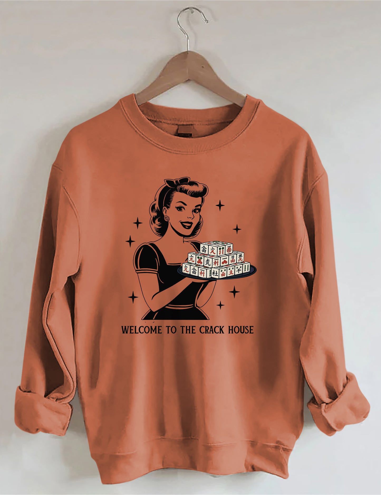 OndineStudios Welcome To The Crack House Mahjong Sweatshirt