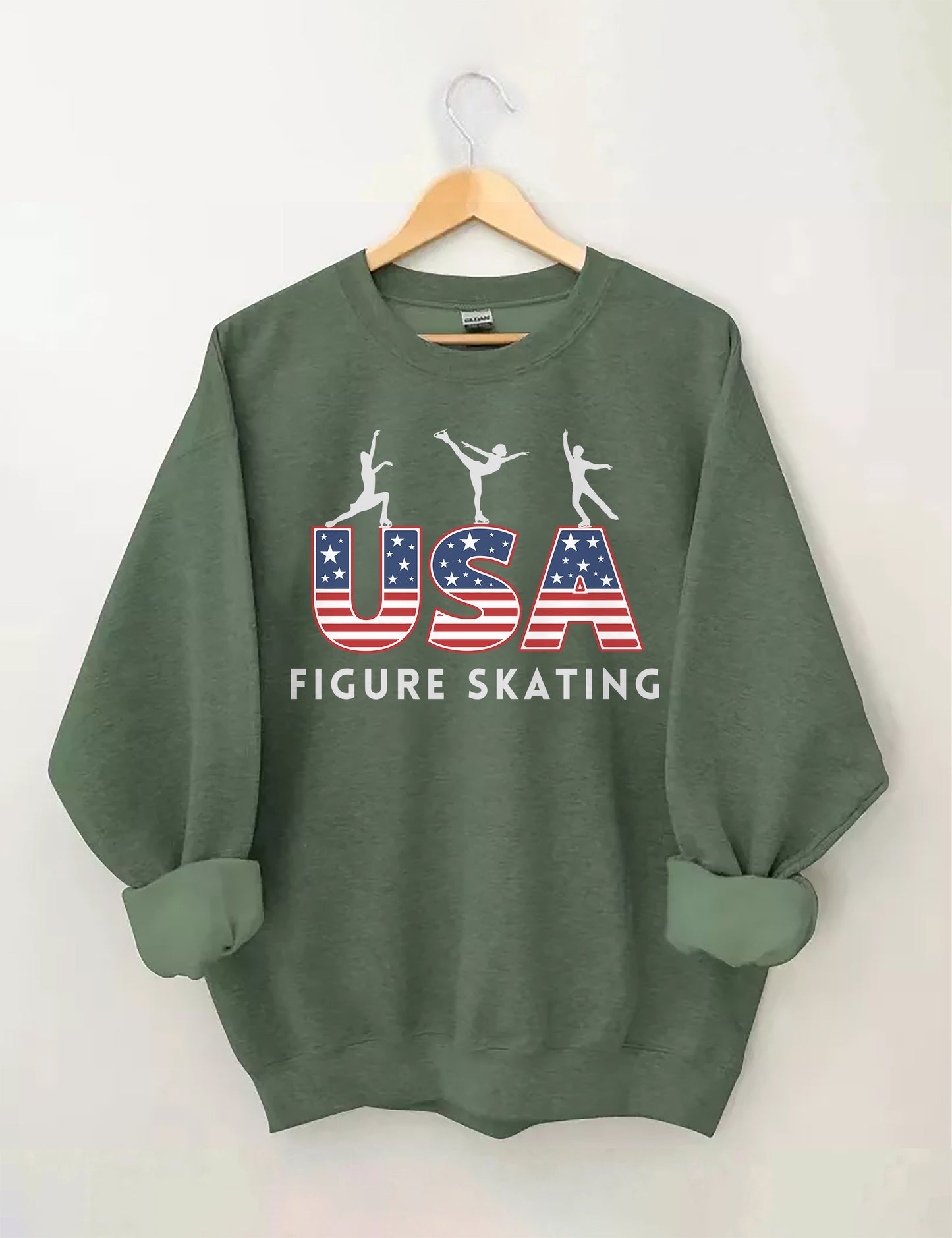 OndineStudios USA Figure Skater Sweatshirt