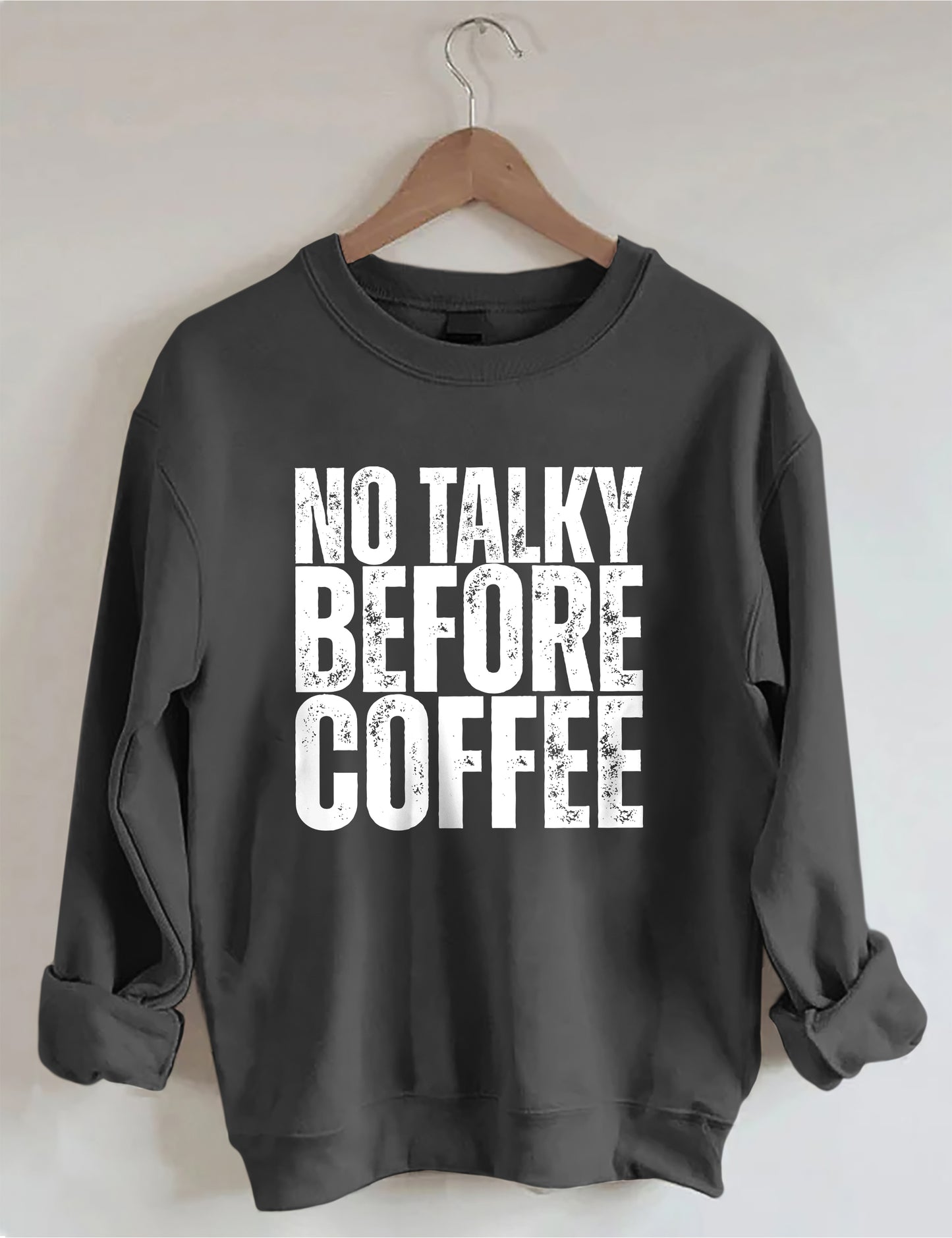 OndineStudios No Talky Before Coffee Sweatshirt