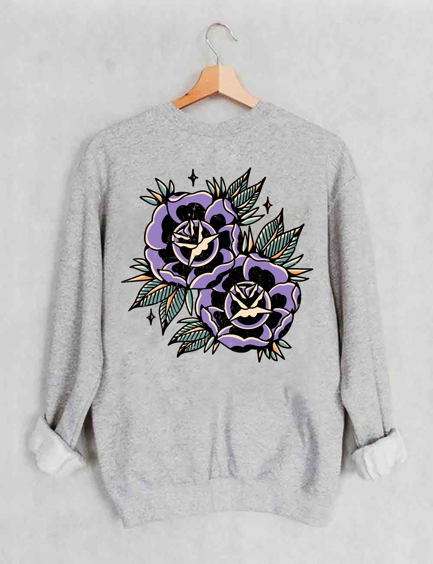 OndineStudios Floral Grunge Sweatshirt